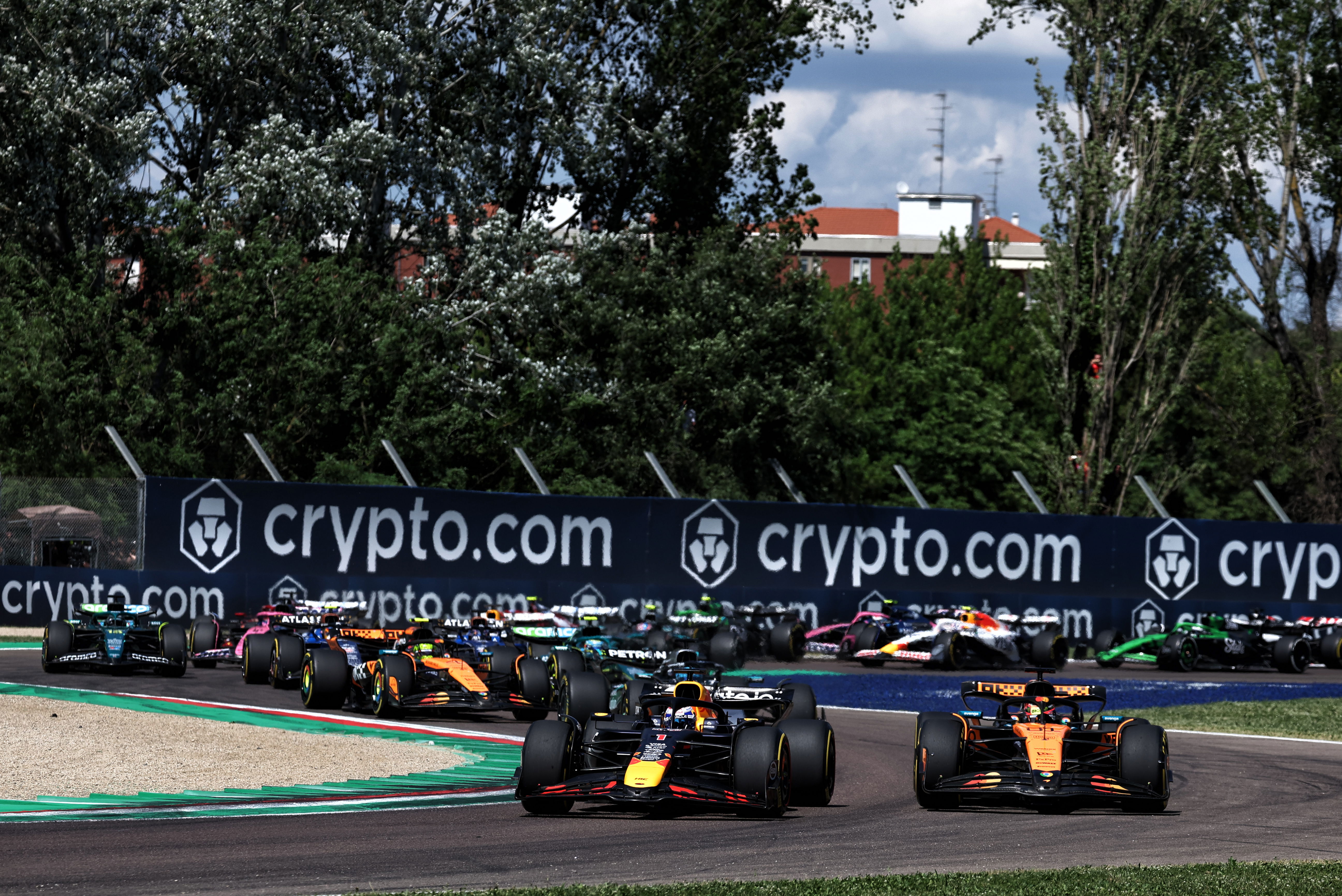 Verstappen Piastri Imola