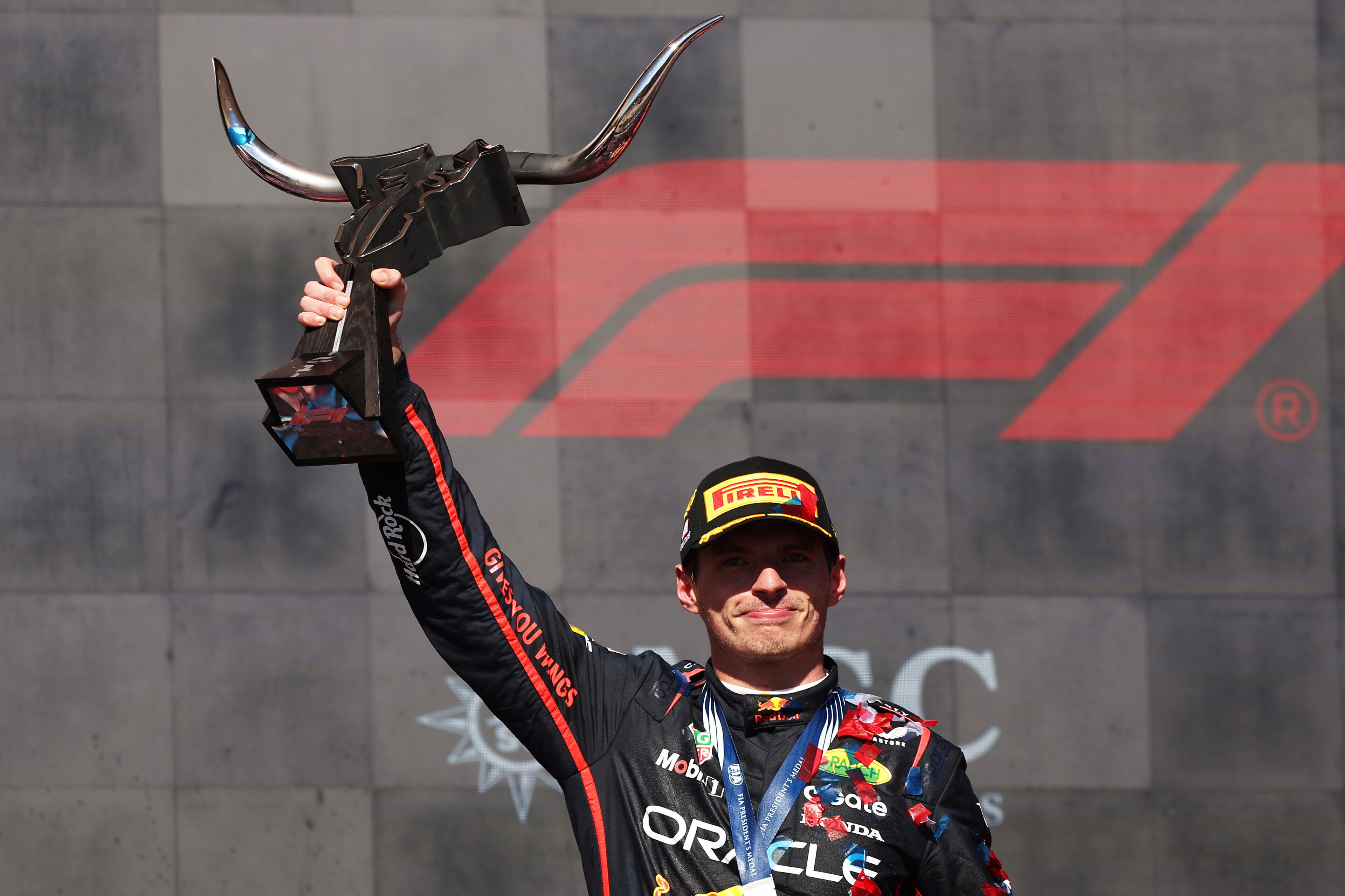 Verstappen US race podium