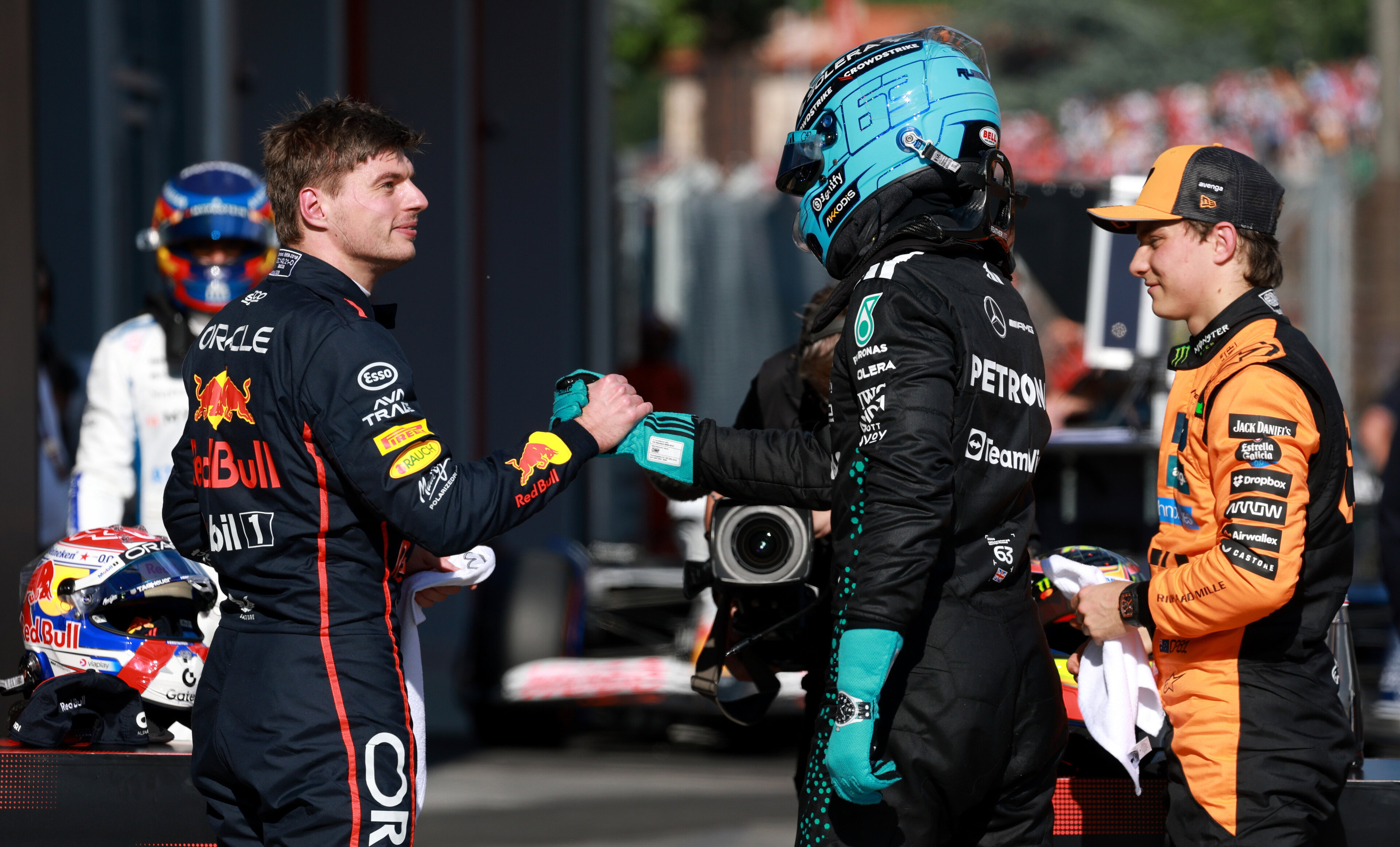 Verstappen Russell Q Imola