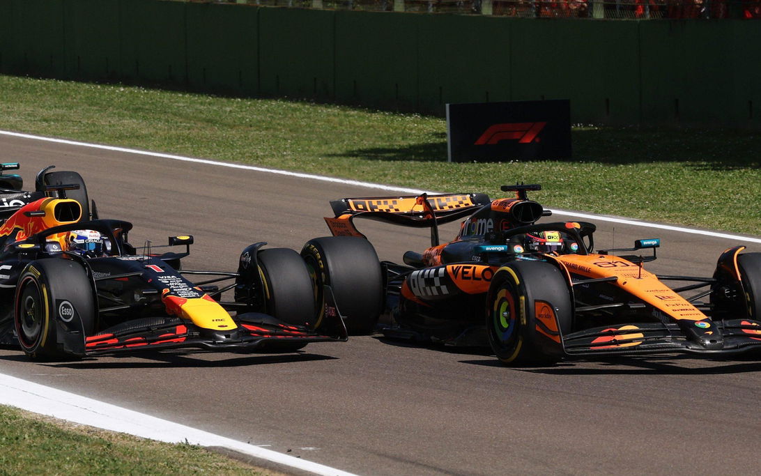 Verstappen Piastri race start Imola