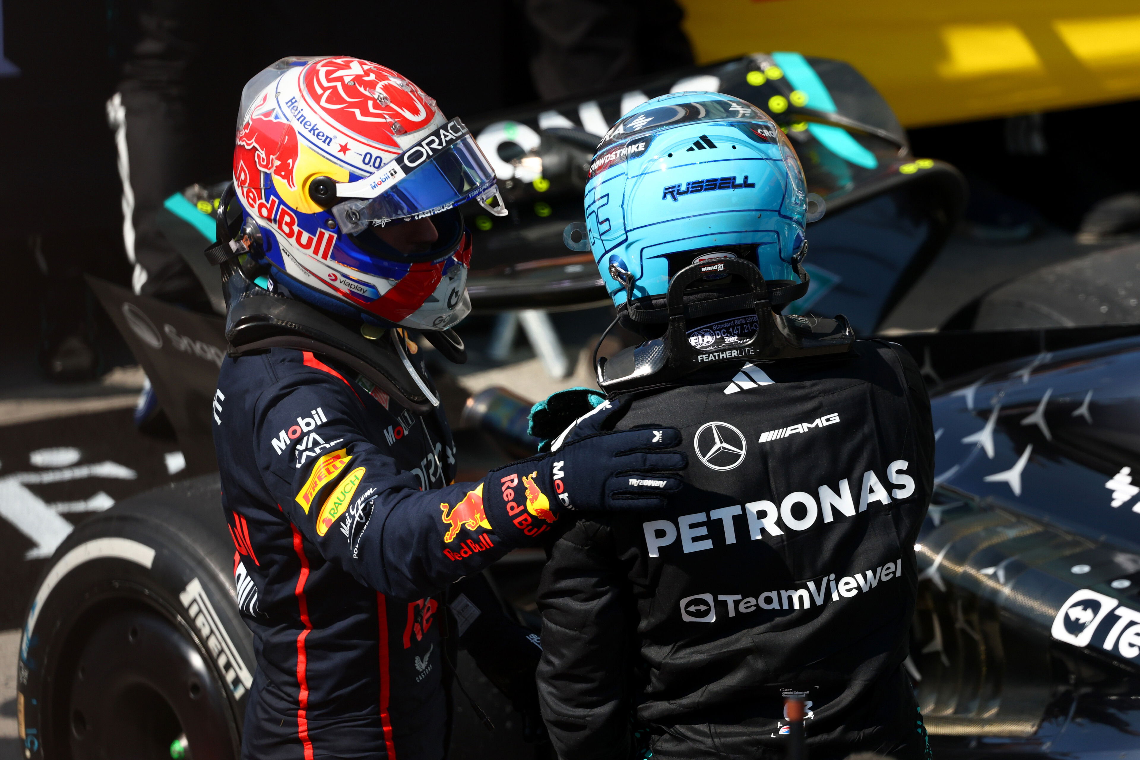 Verstappen Russell Canada race