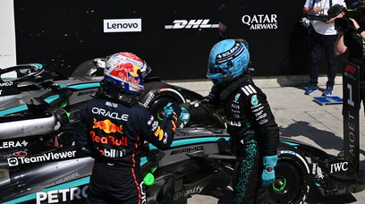 Verstappen Russell Canaca race