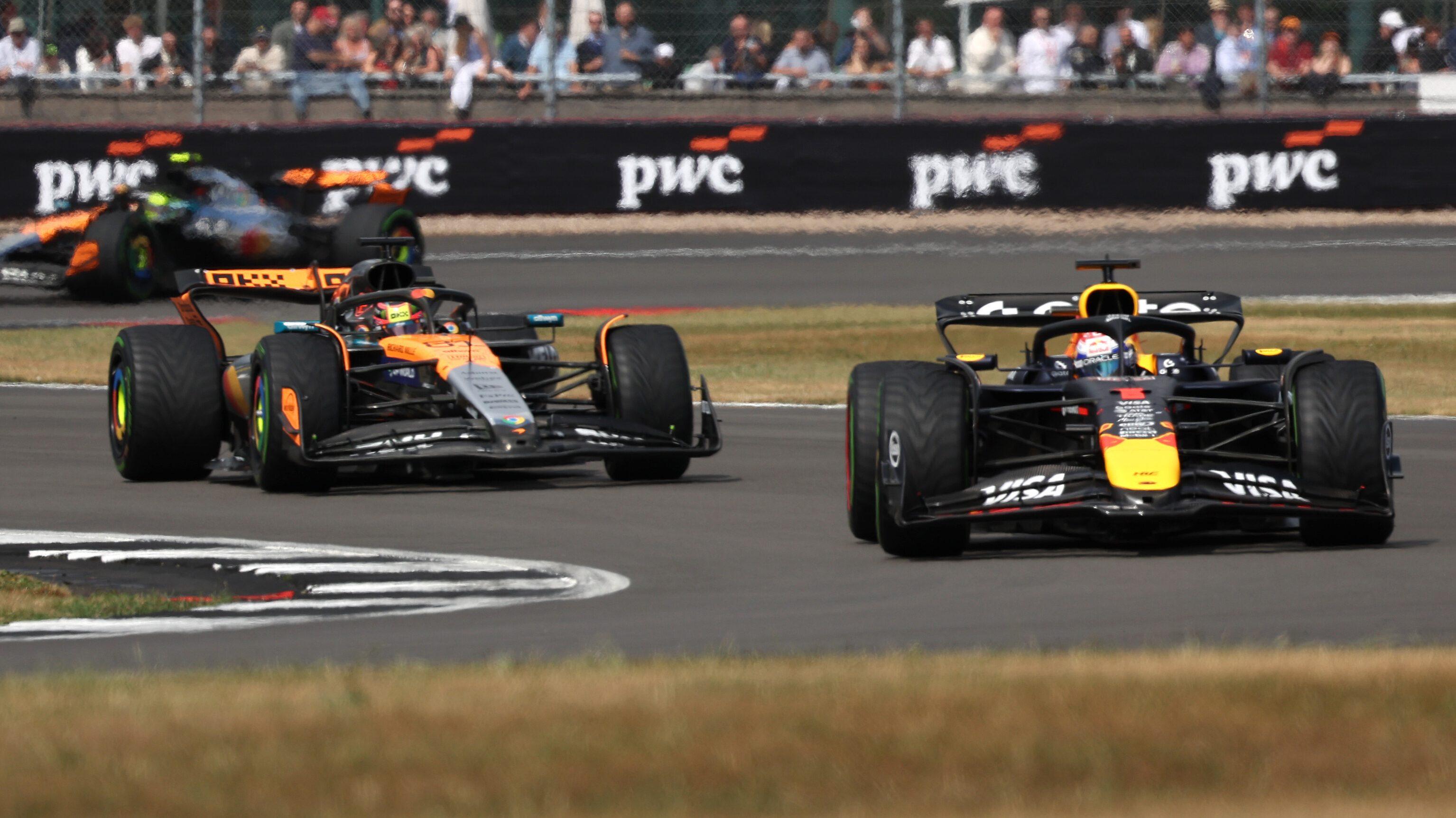 Verstappen Piastri race Silverstone inter