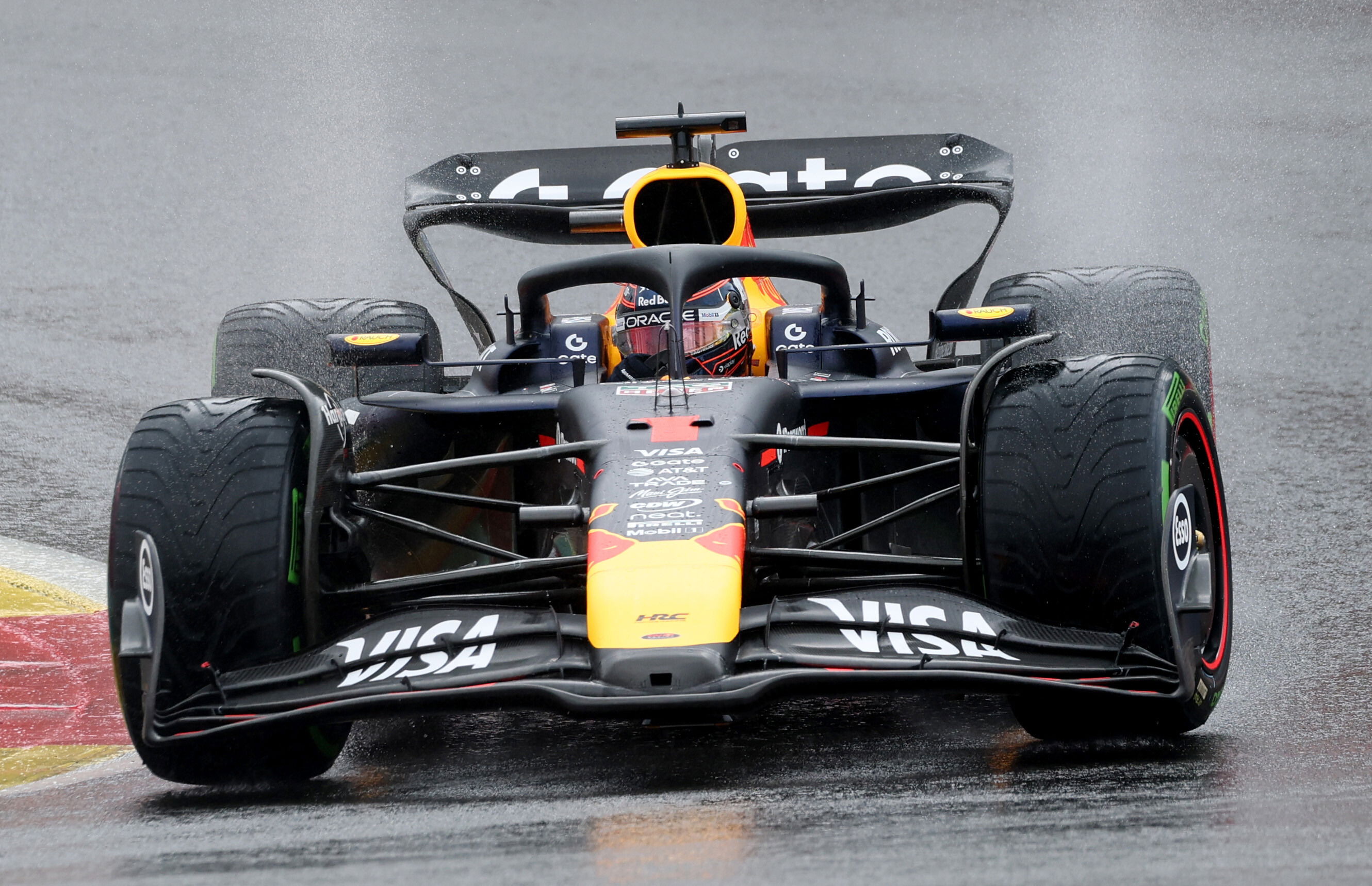 Verstappen race Belgium wet