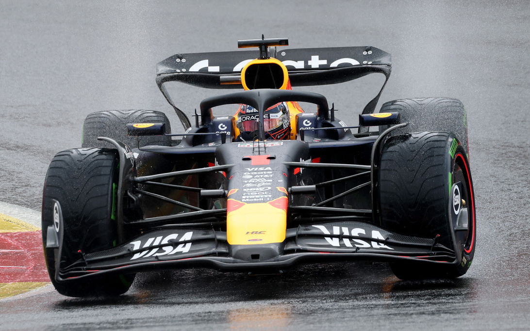 Verstappen race Belgium wet