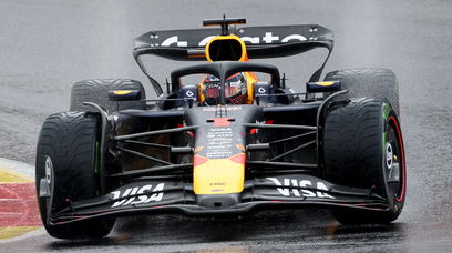 Verstappen race Belgium wet