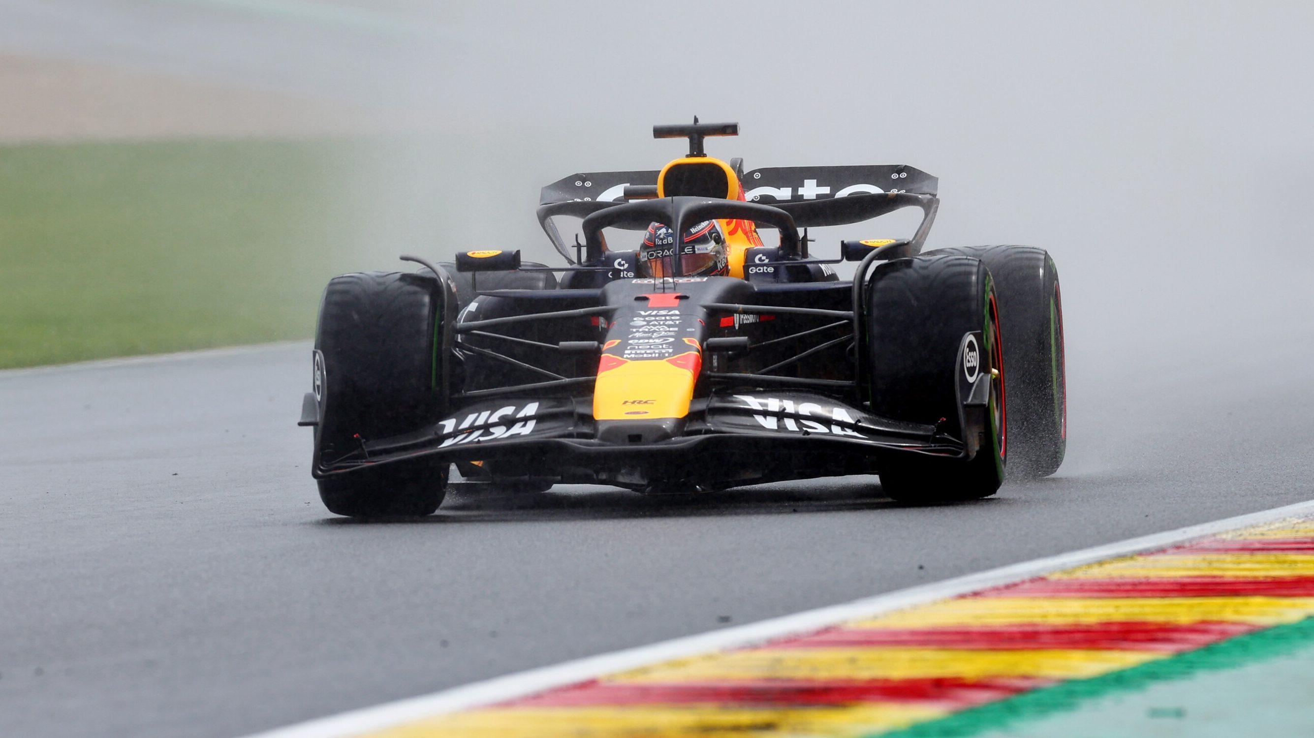 Verstappen race Belgium wet