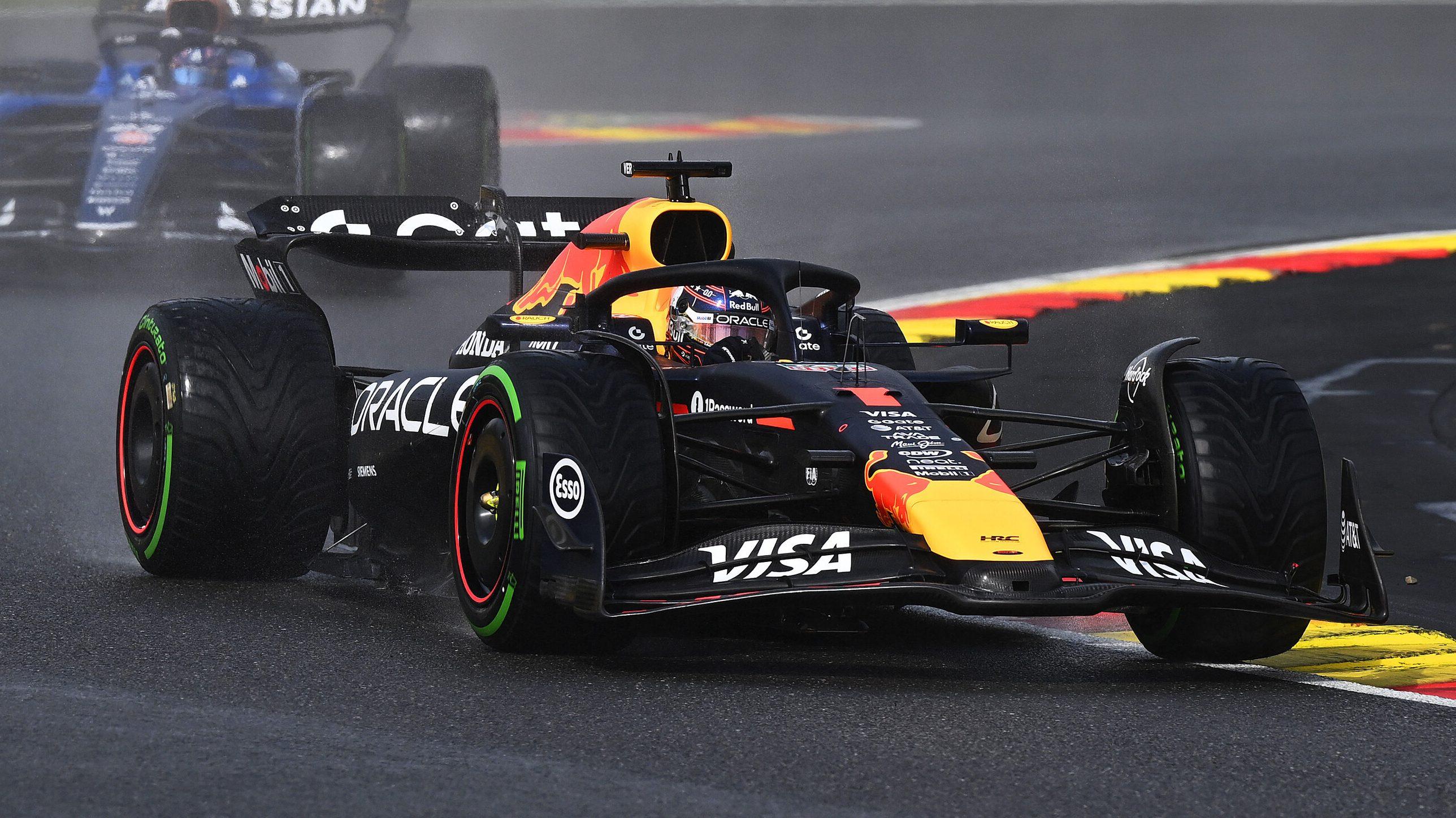 Verstappen race Belgium wet