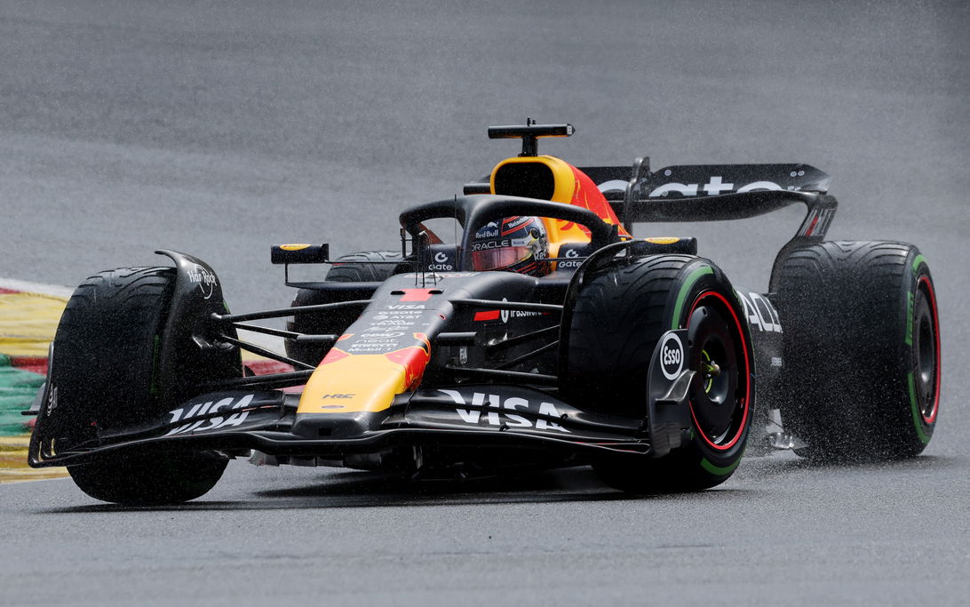 Verstappen race Belgium wet