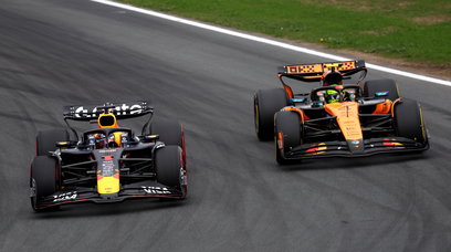 Verstappen Norris race Zandvoort