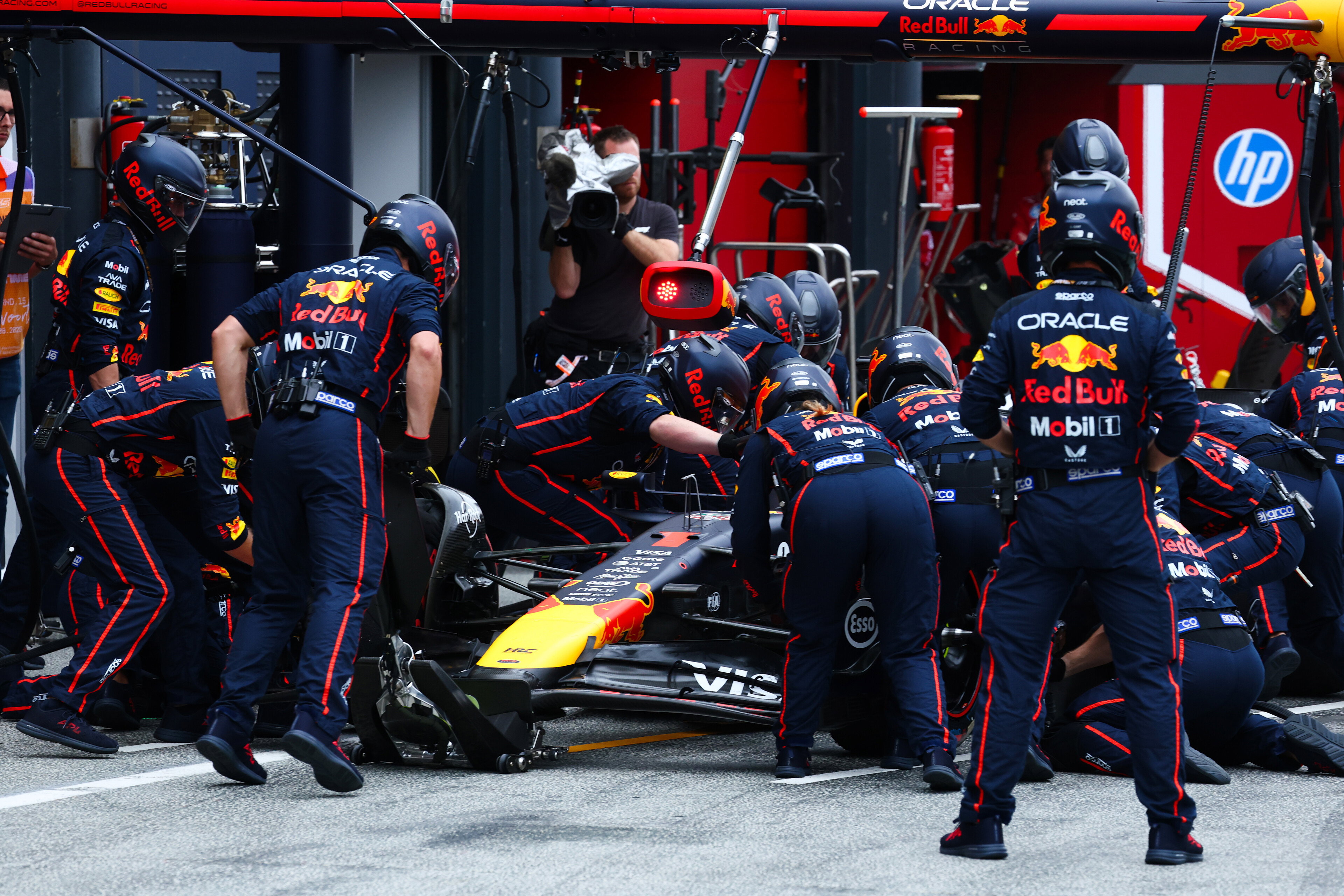 Verstappen pitstop race Zandvoort