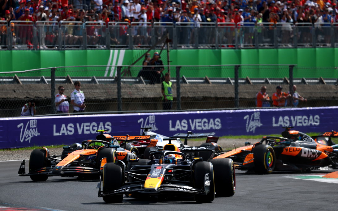 Verstappen Norris Monza race start