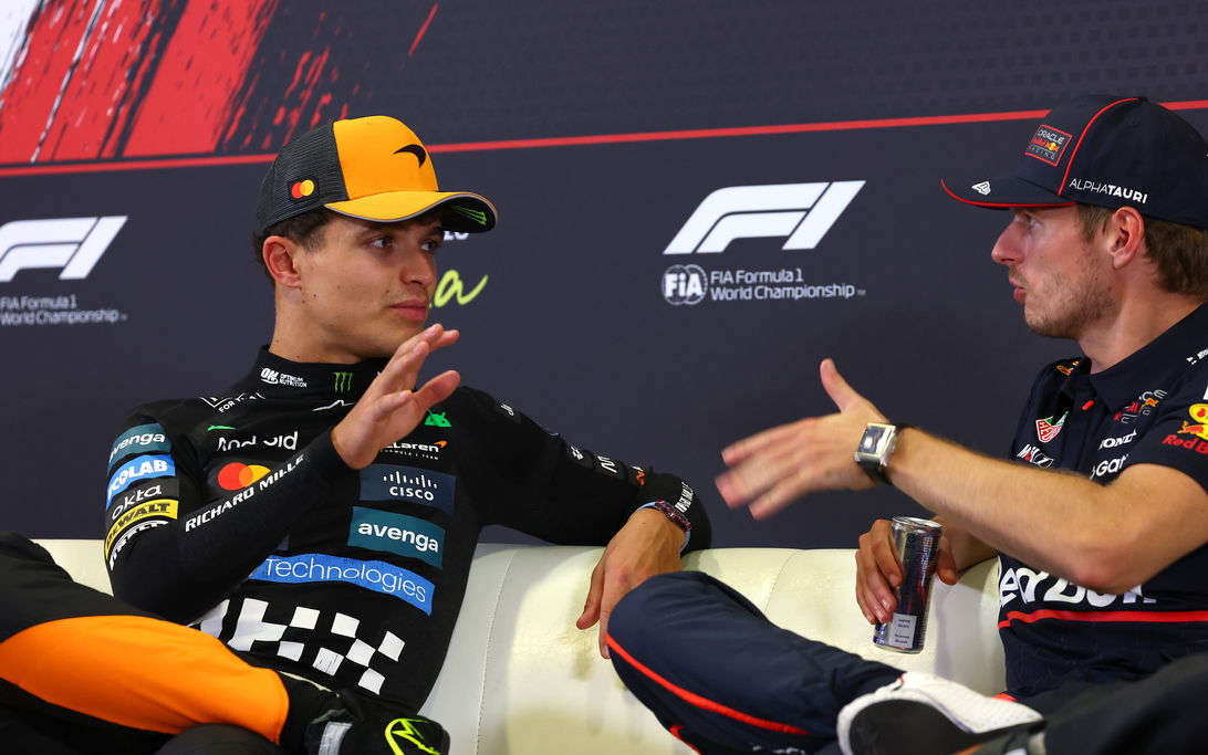 Verstappen Norris Monza presser race