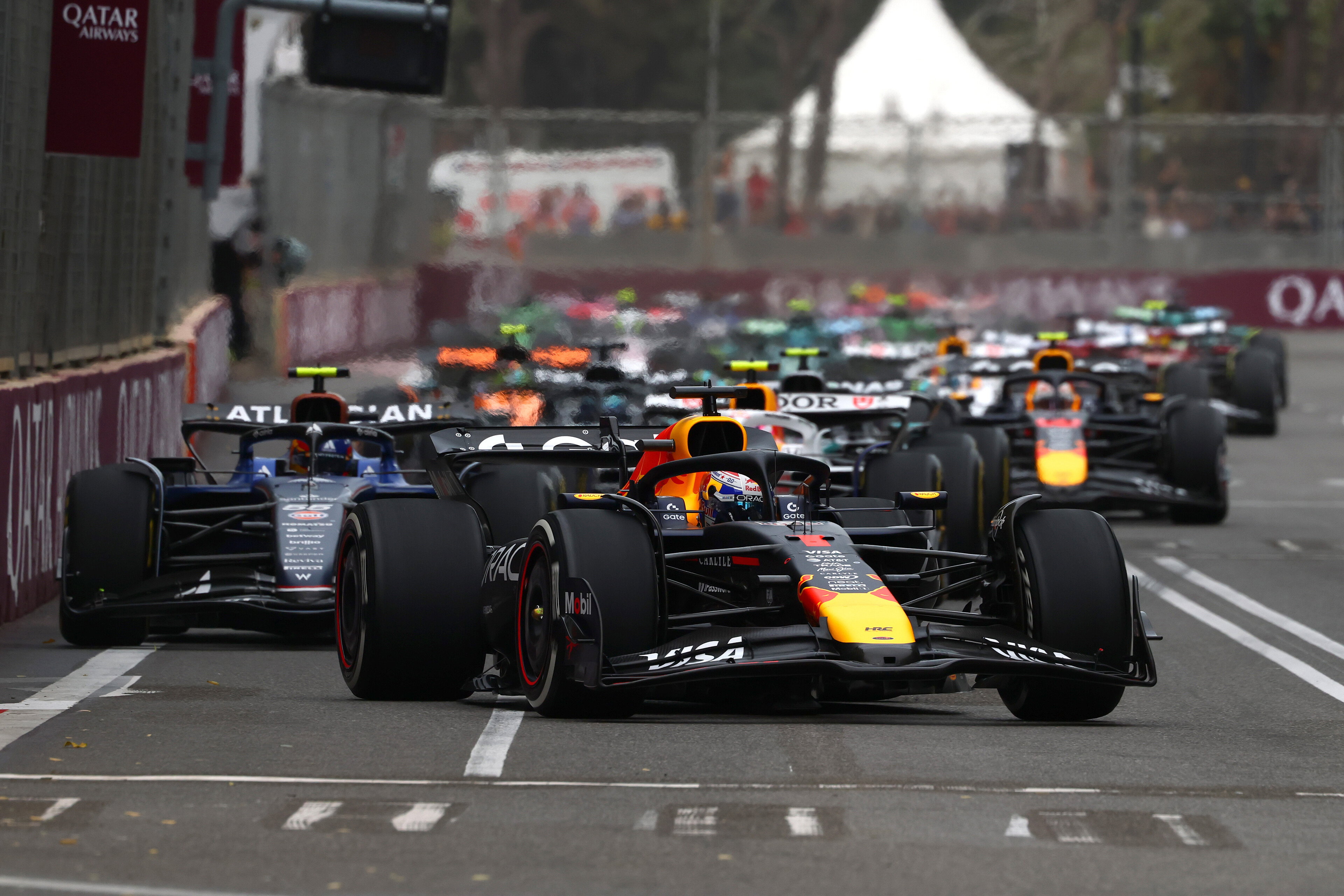 Verstappen Baku race start