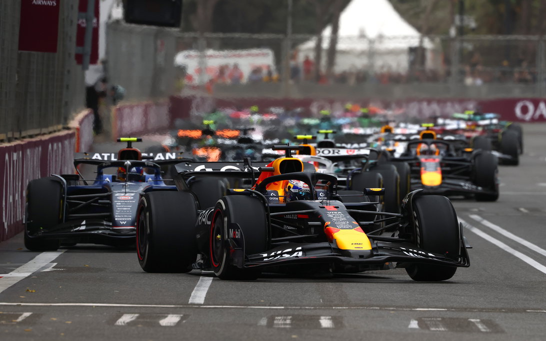 Verstappen Baku race start