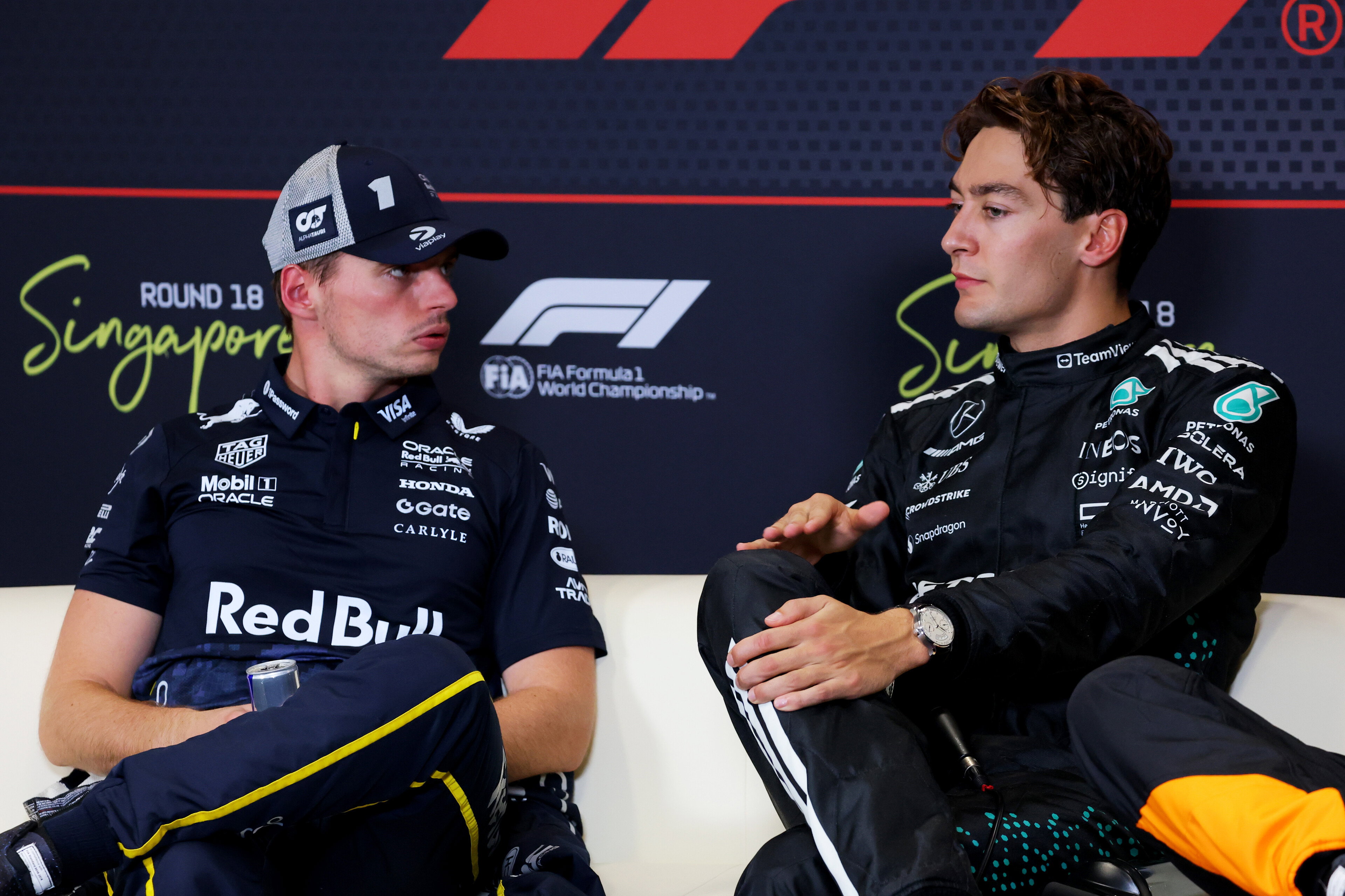 Verstappen Russell Singapore quali