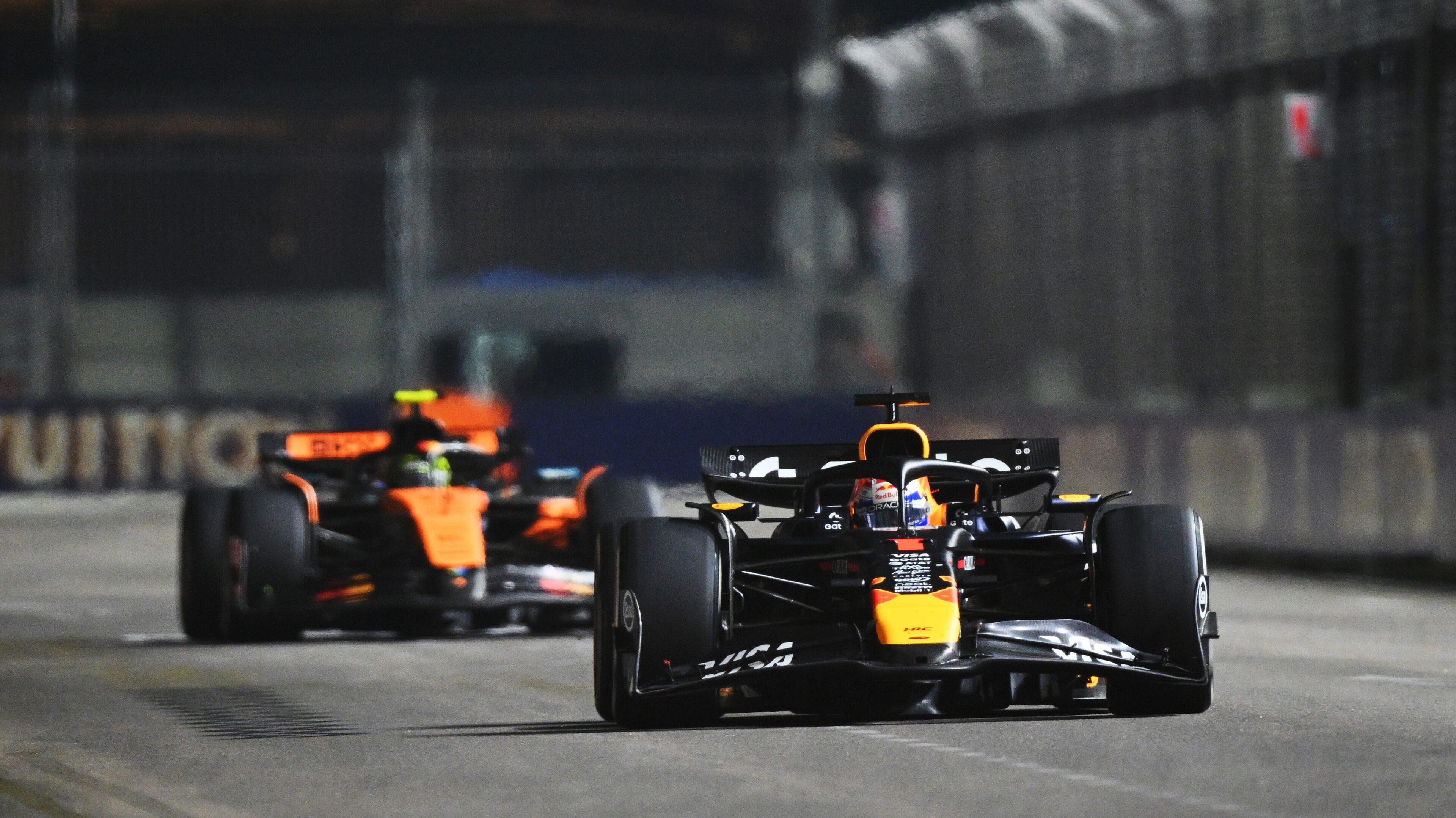 Verstappen Singapore Norris