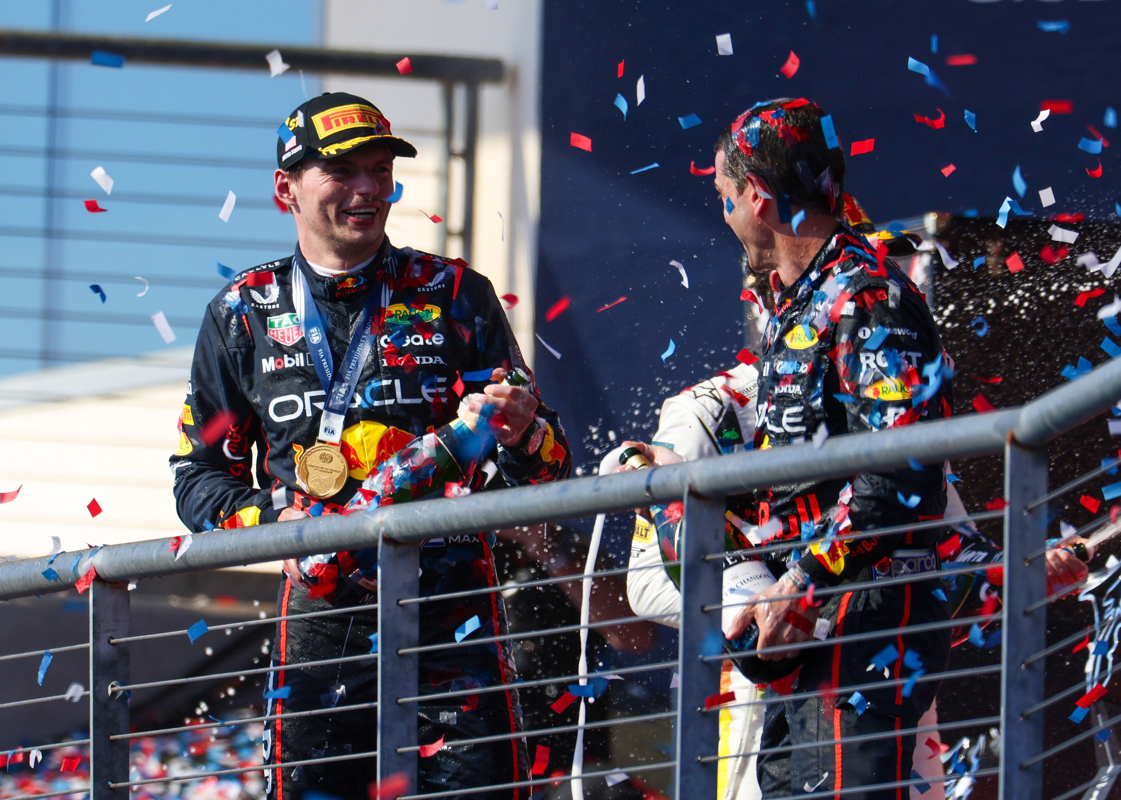 Austin US race podium