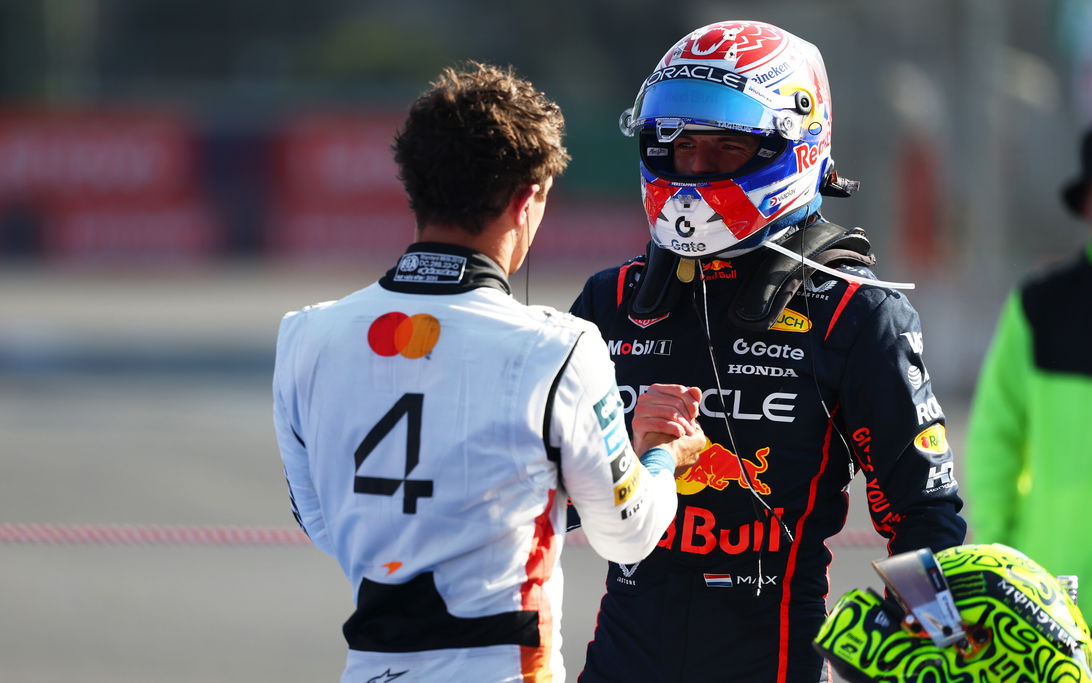 Verstappen Norris race Mexico