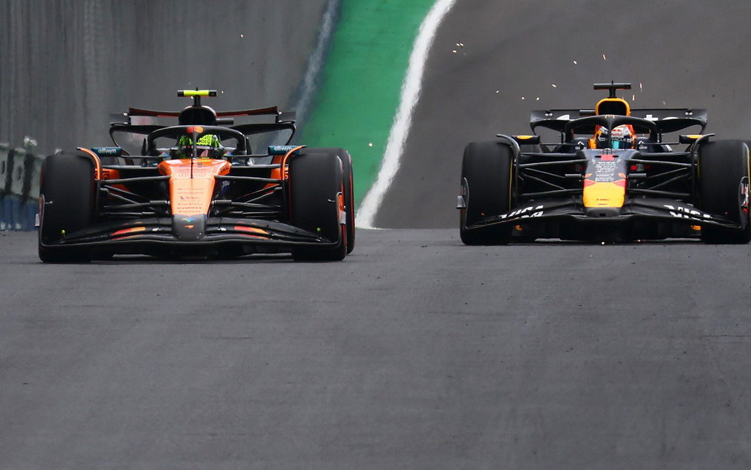 Verstappen Norris race Brazil