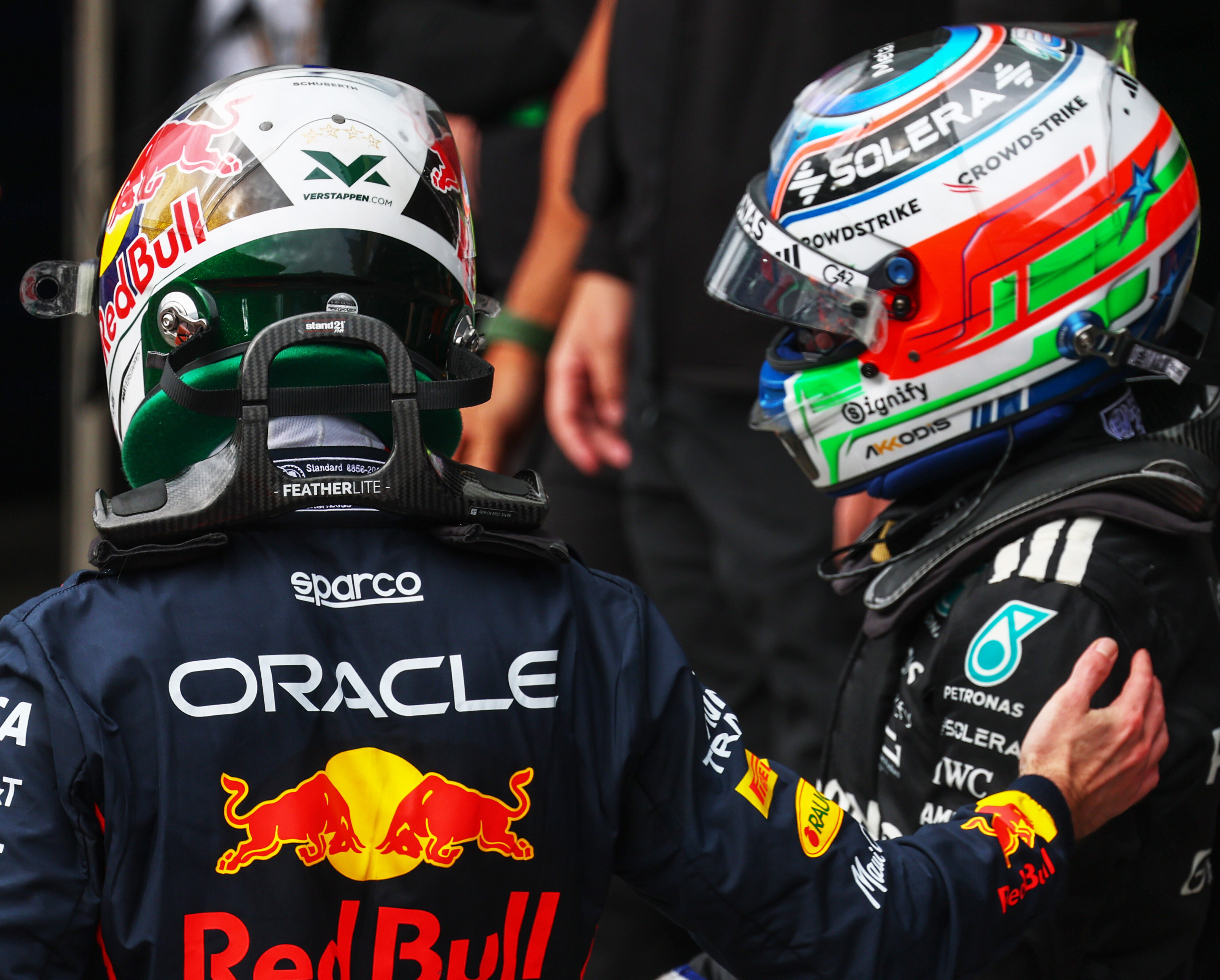 Verstappen Antonelli Brazil podium