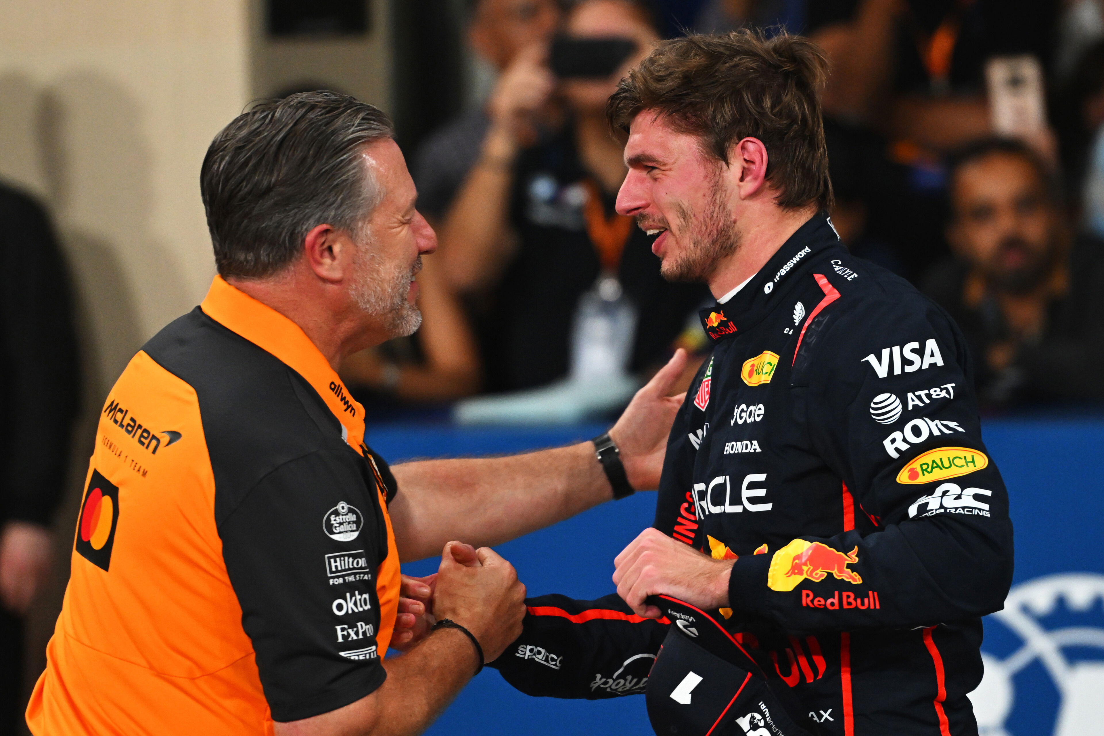 Zak Brown Verstappen Abu Dhabi pole