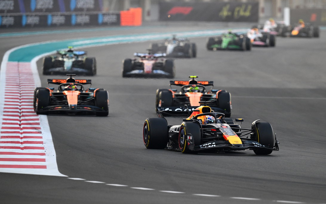 Verstappen Norris Piastri Abu Dhabi race