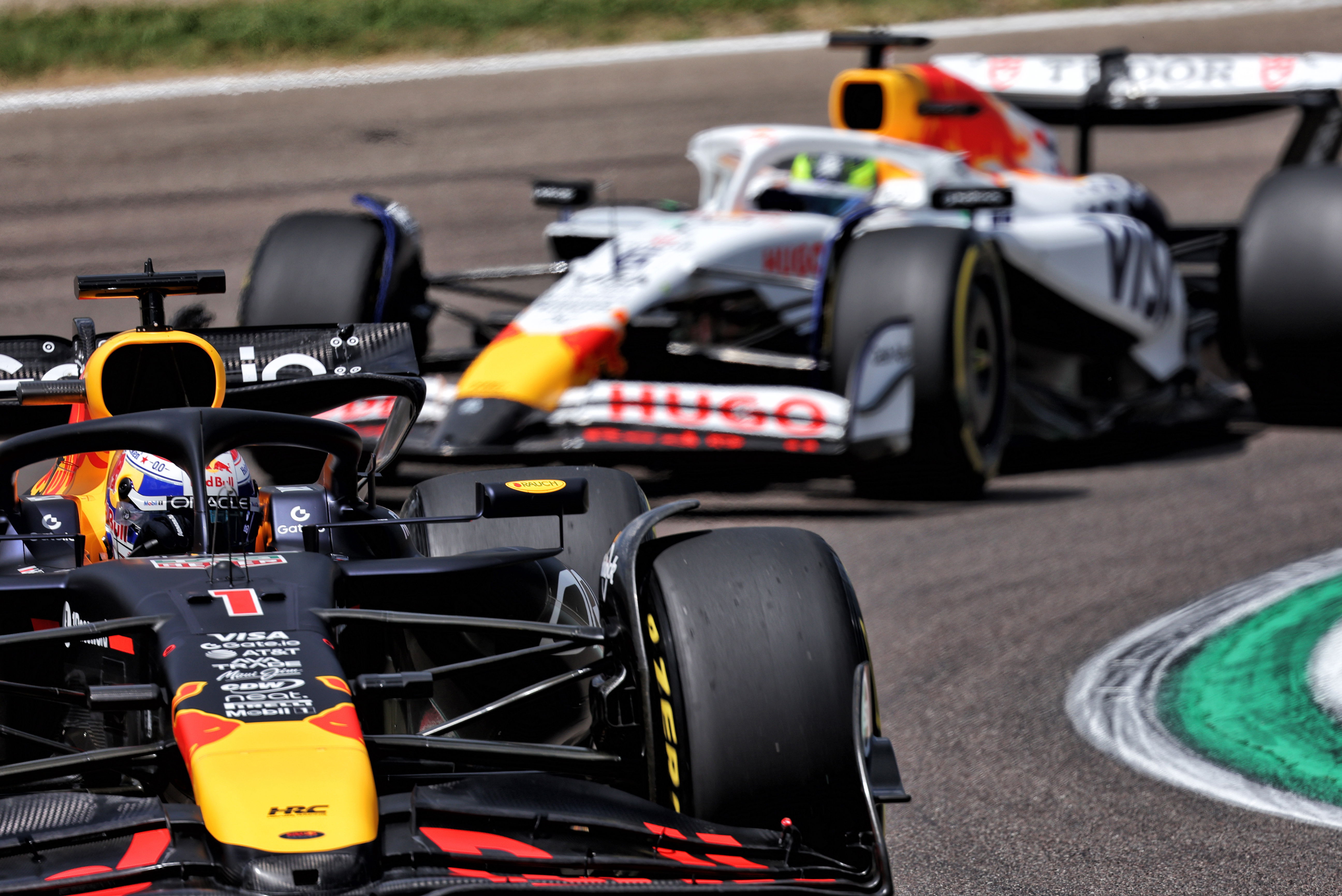 Verstappen Hadjar Imola