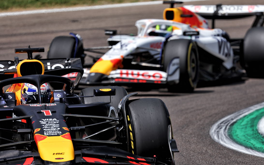 Verstappen Hadjar Imola