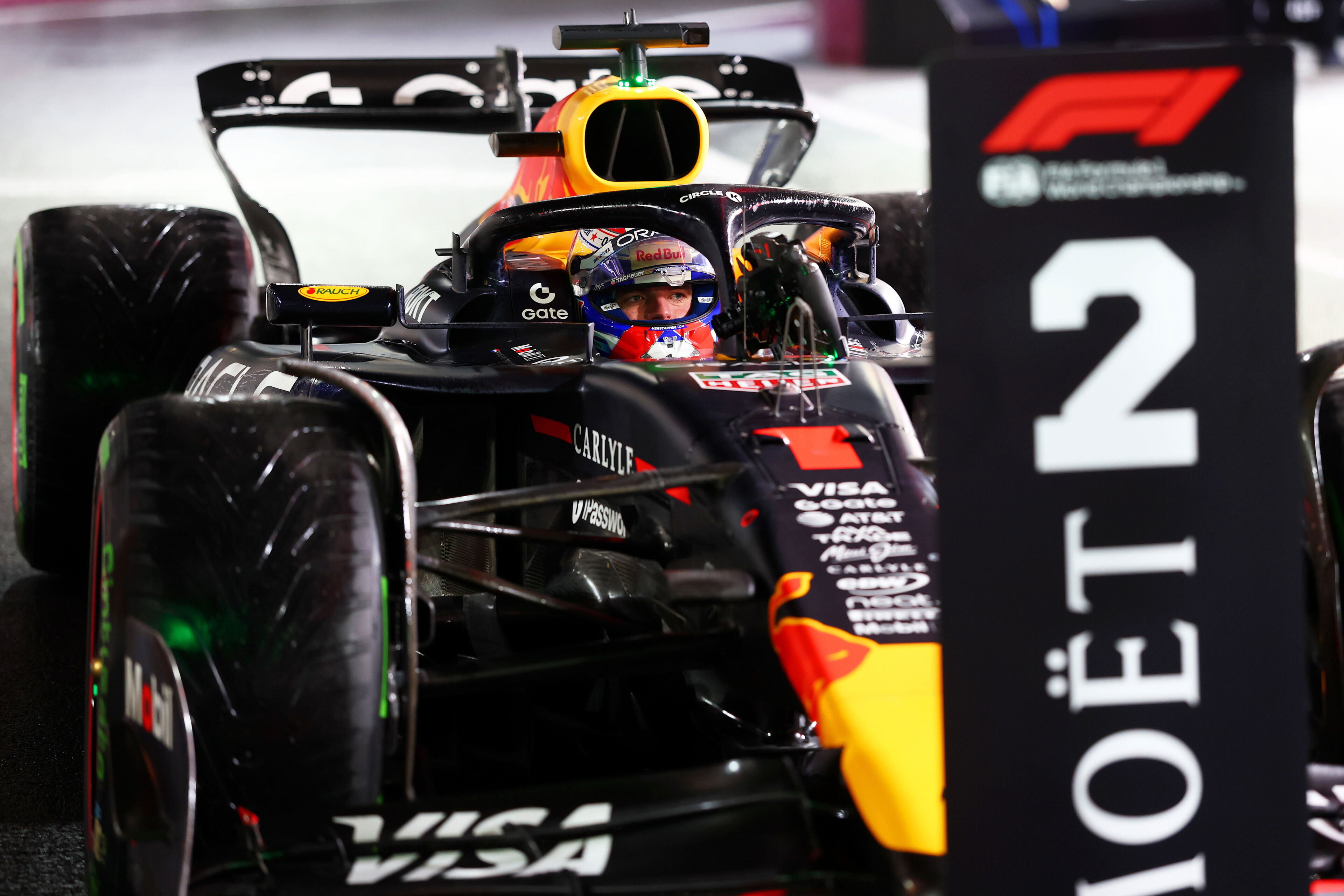 Verstappen Las Vegas Q P2 Wet