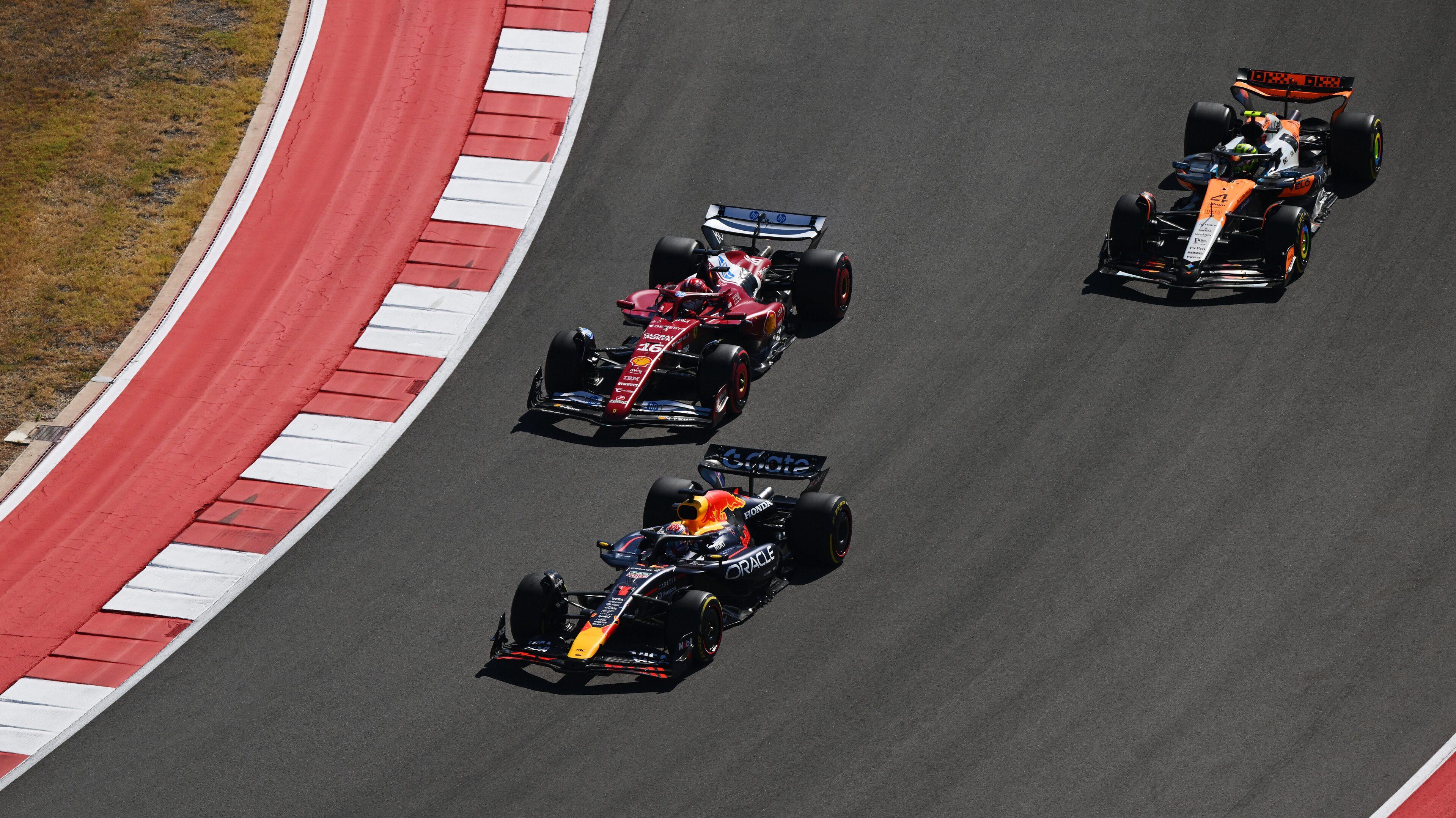 Verstappen Leclerc Norris Austin