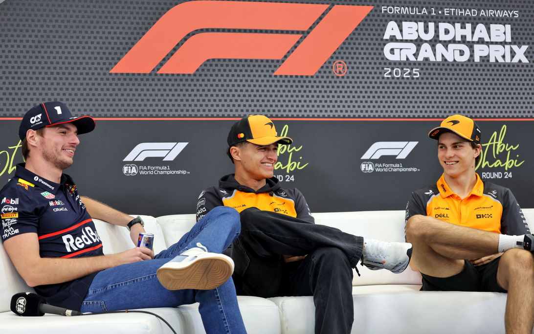 Verstappen Norris Piastri Abu Dhabi
