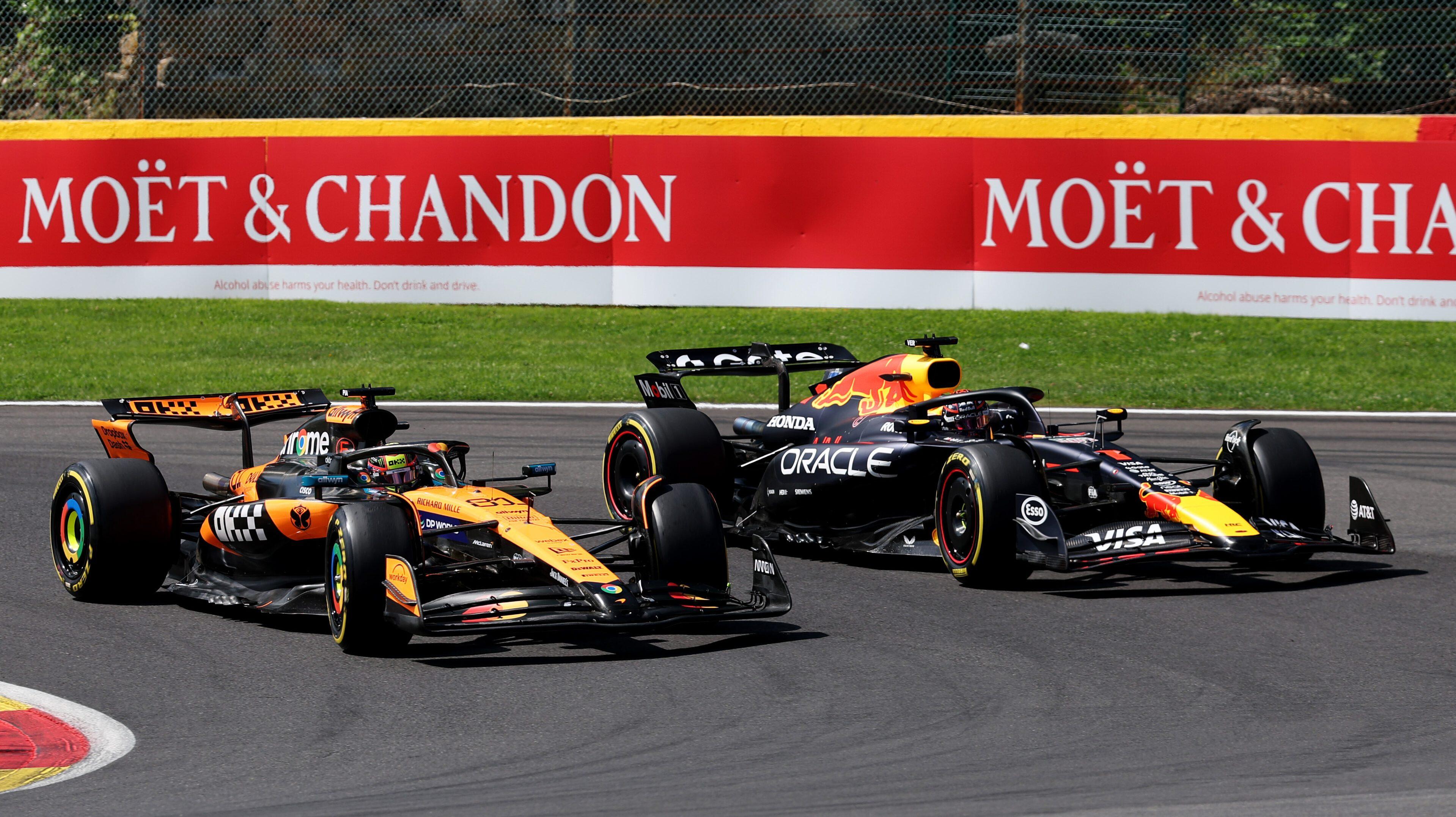 Verstappen Piastri Sprint Belgium