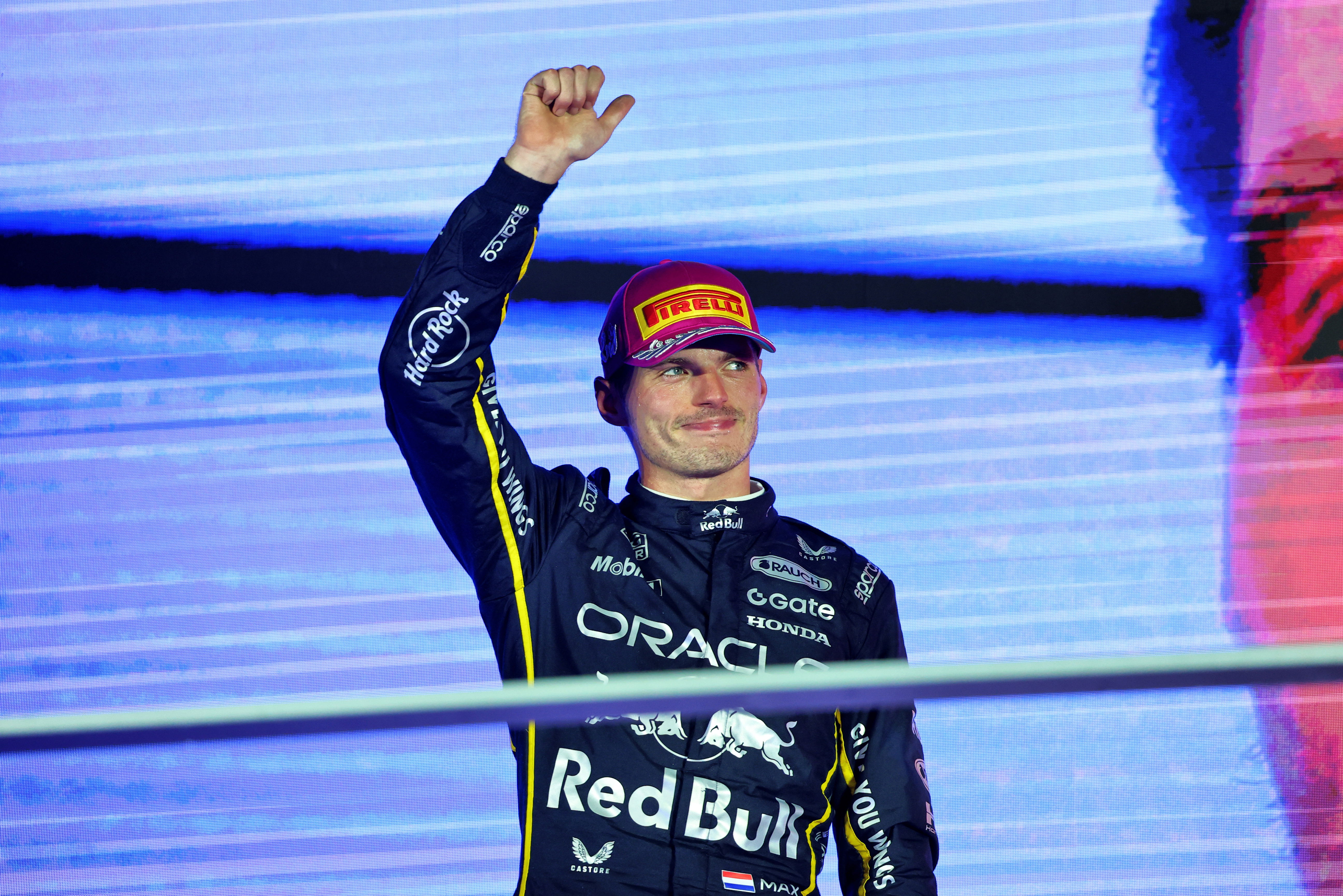 Verstappen Podium Sin