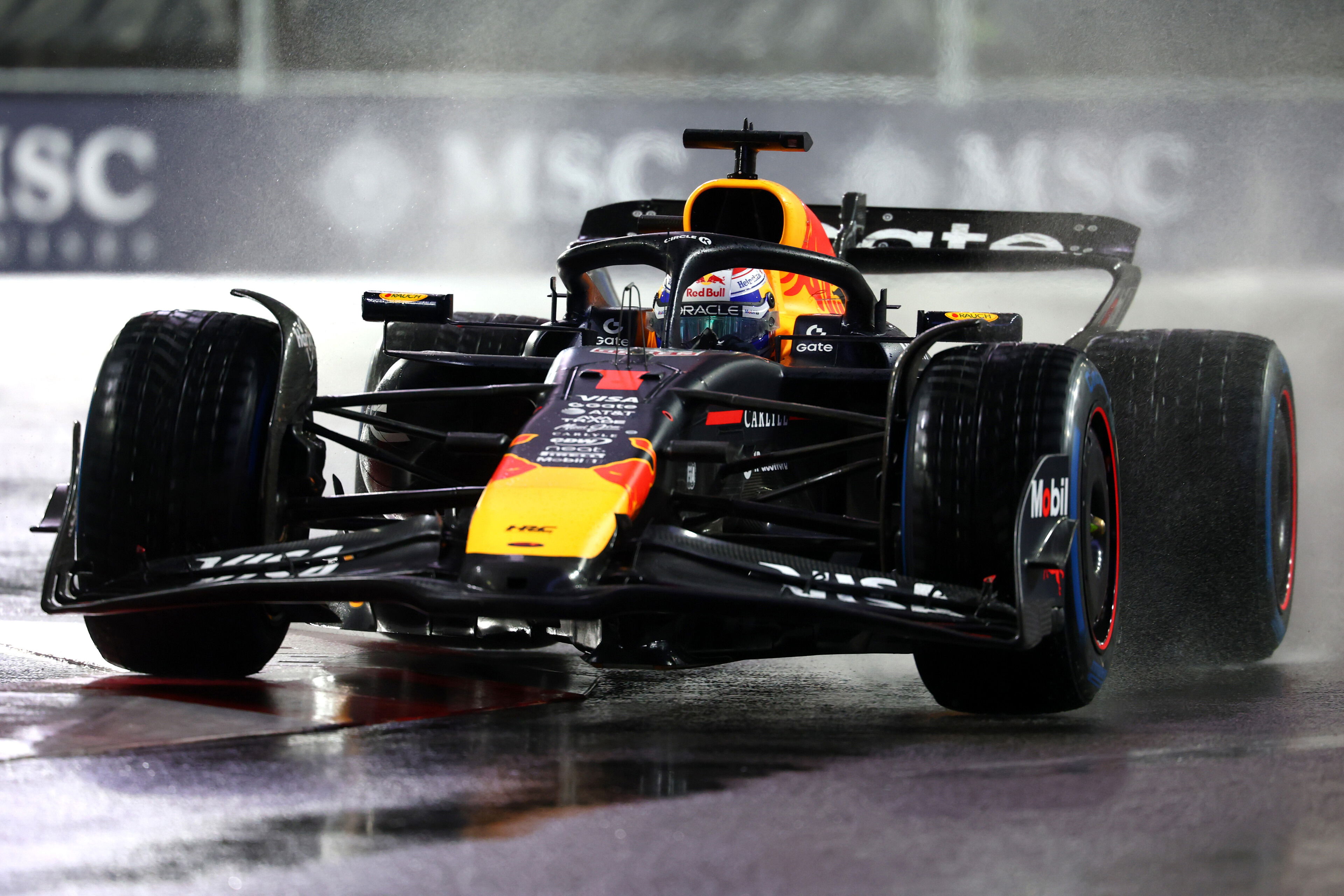 Verstappen Q Las Vegas wet