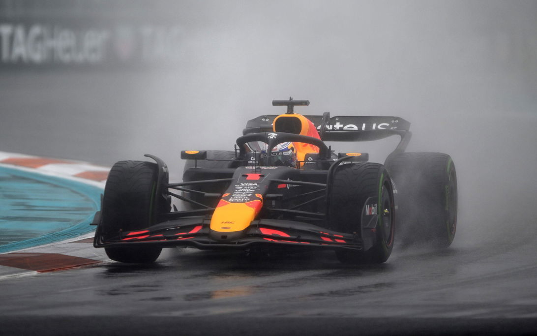 Verstappen Sprint Miami wet