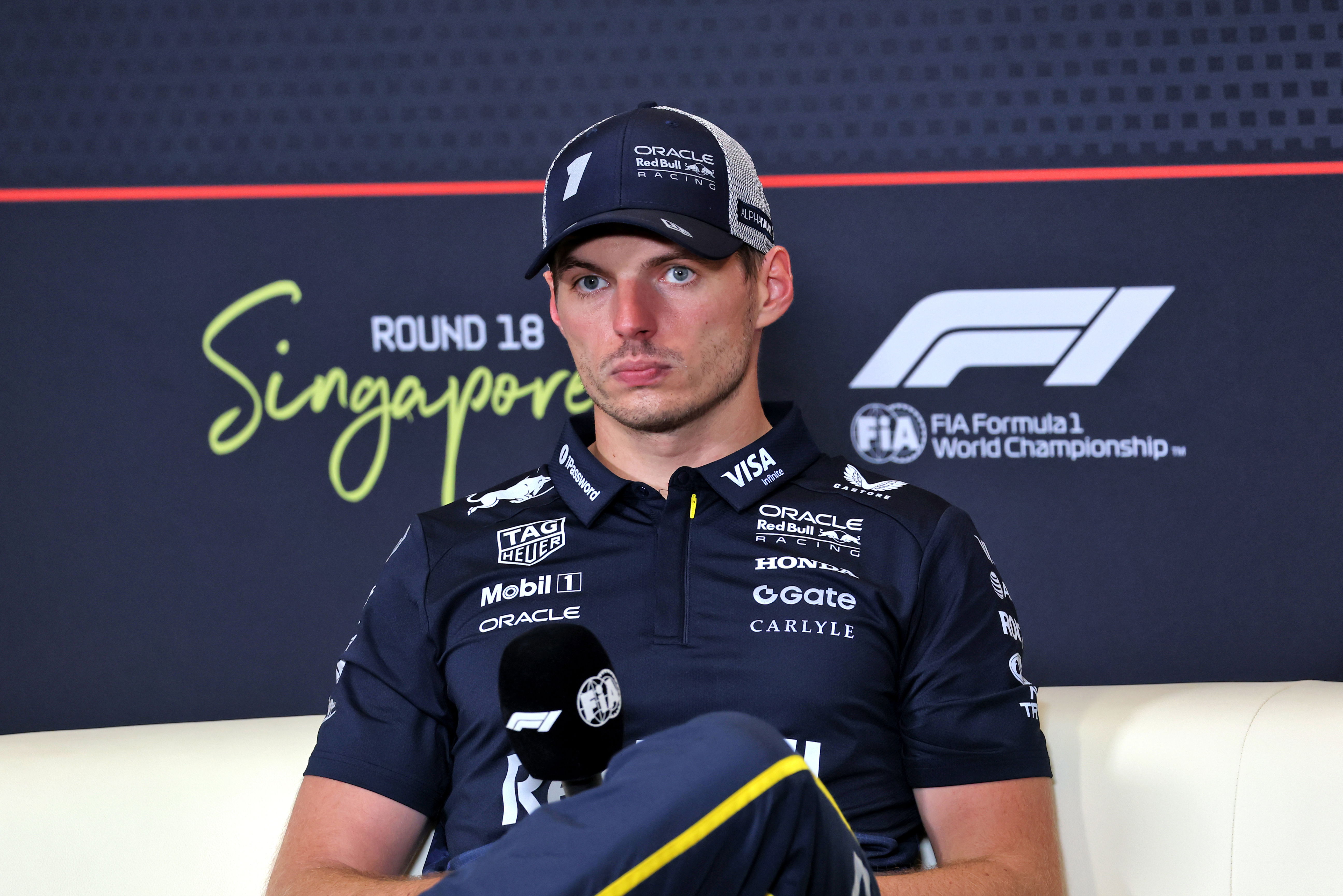 Verstappen post race pres Singapore