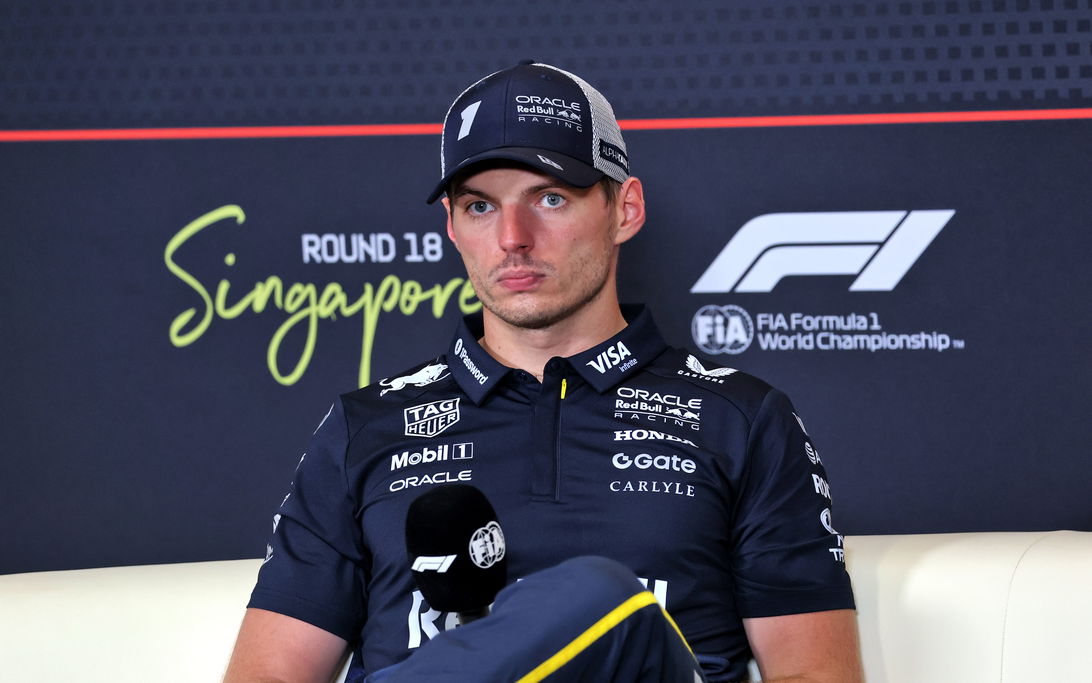 Verstappen post race pres Singapore