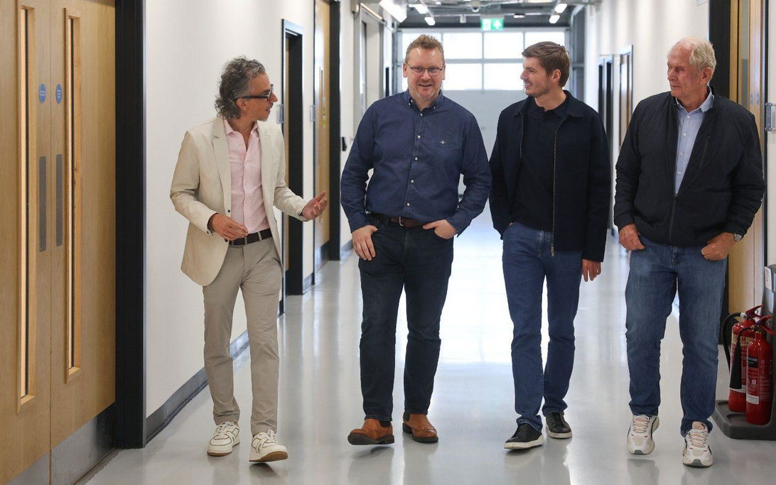 Verstappen visit Red Bull Technology Campus