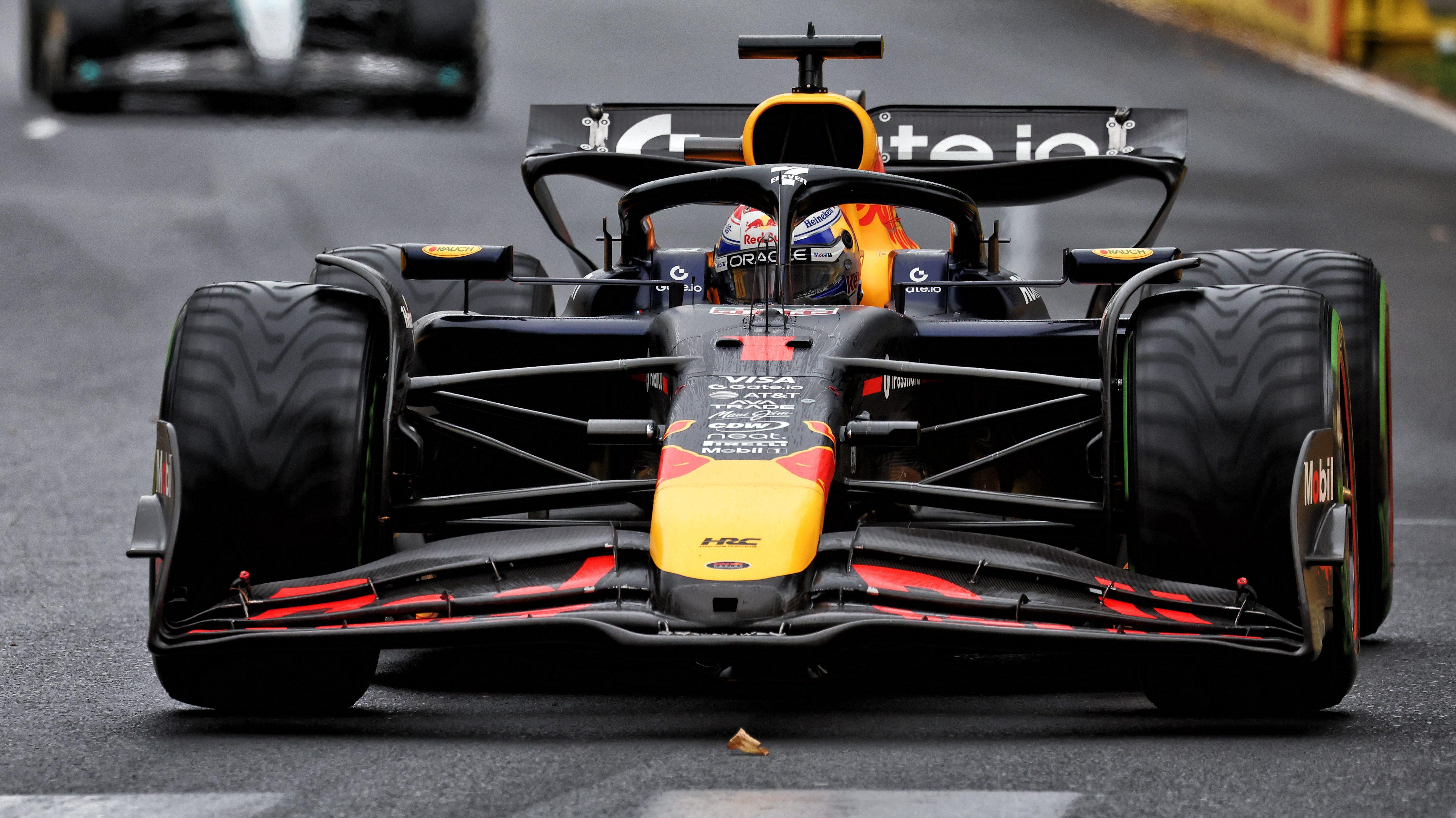 Verstappen Australia wet