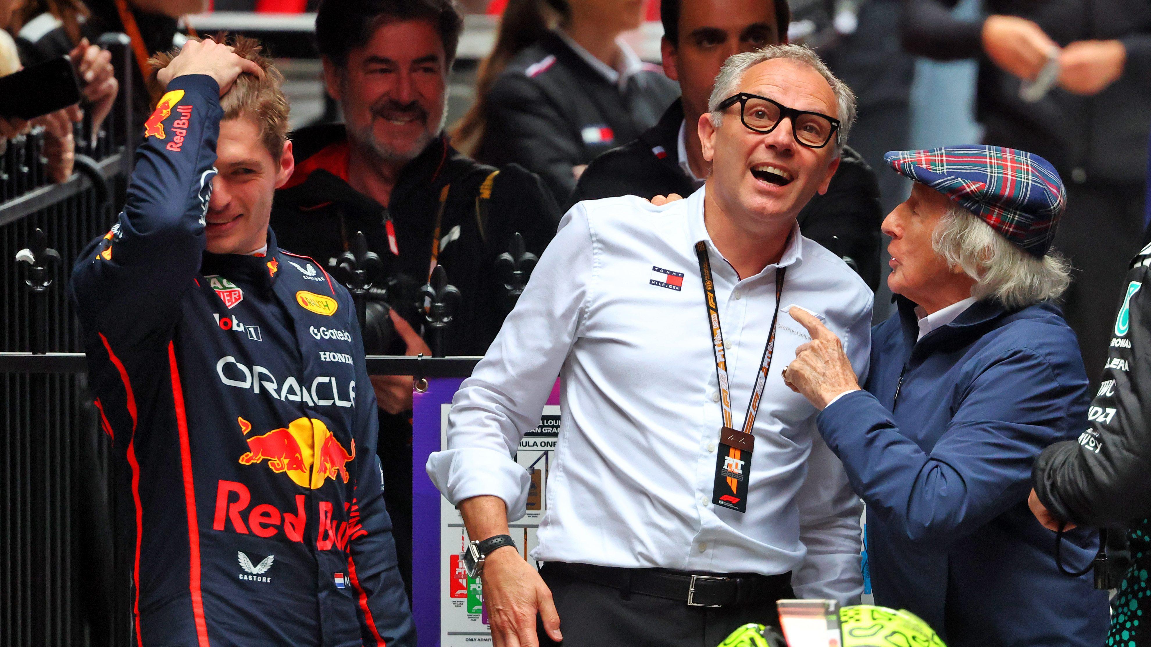 Domenicali Verstappen Stewart