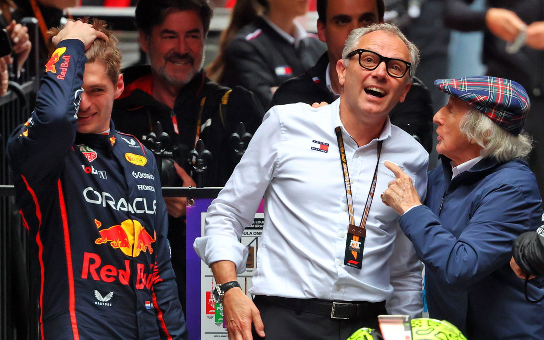 Domenicali Verstappen Stewart