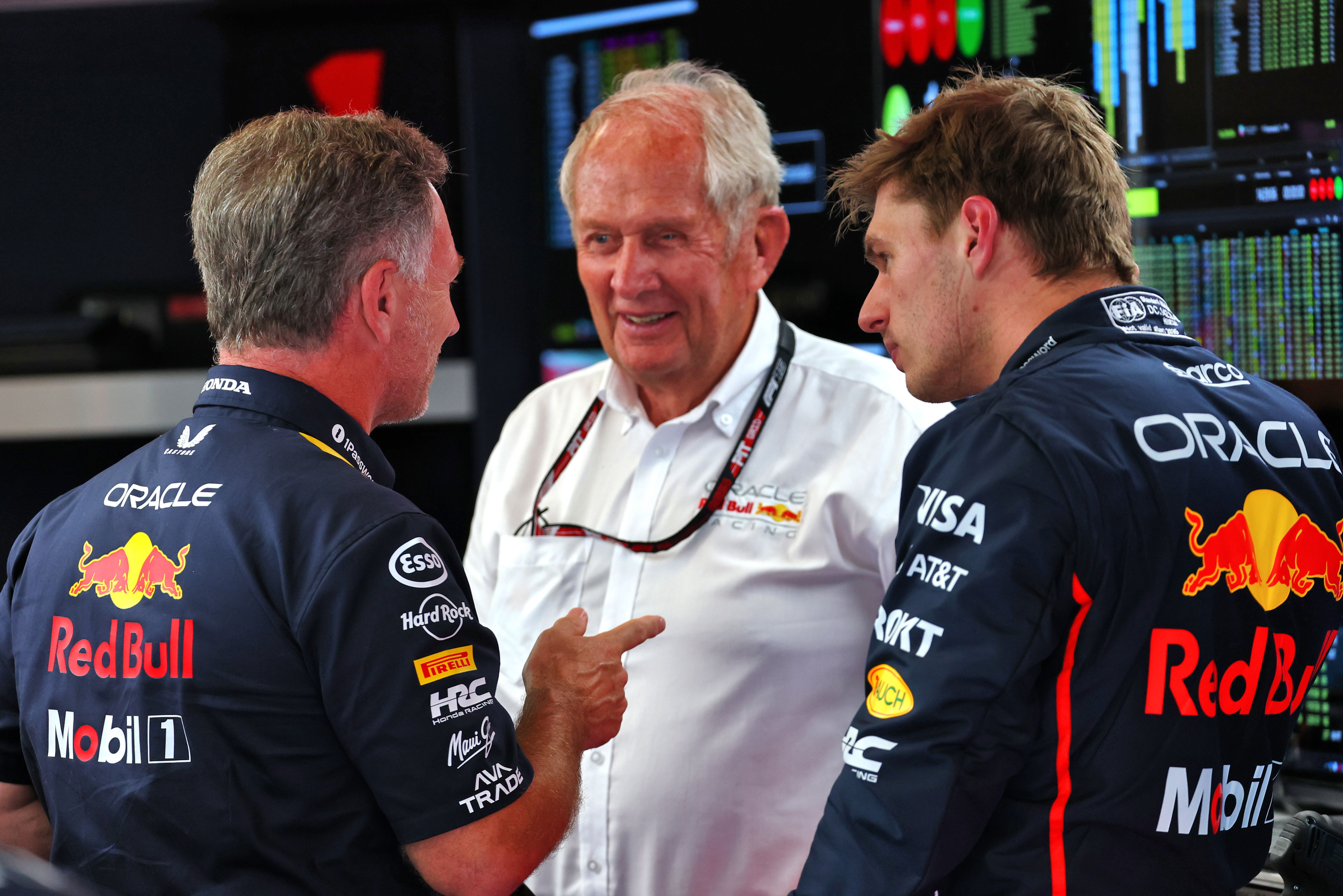 Verstappen Marko Horner Spain