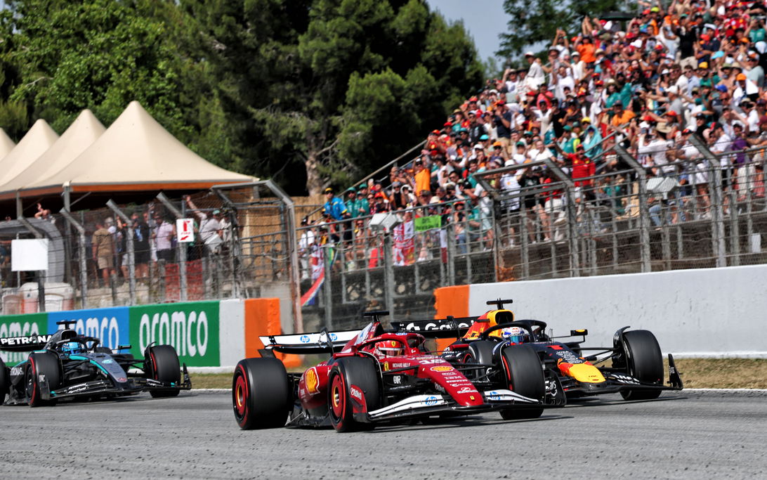 Verstappen Spain Leclerc
