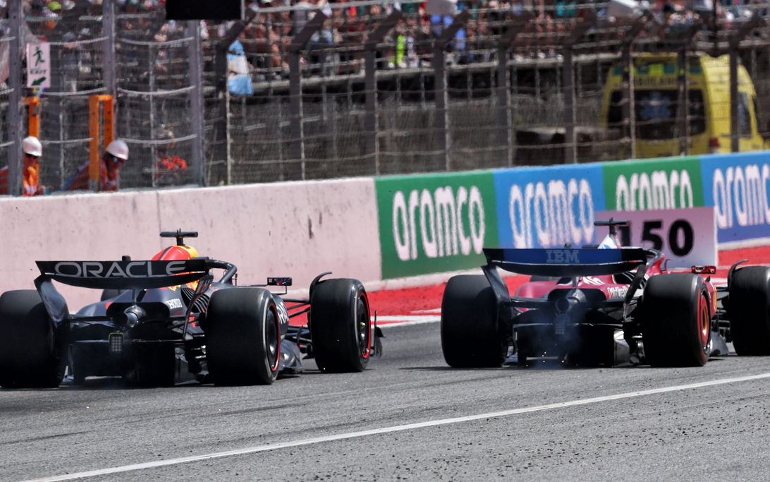 Verstappen Spain Leclerc