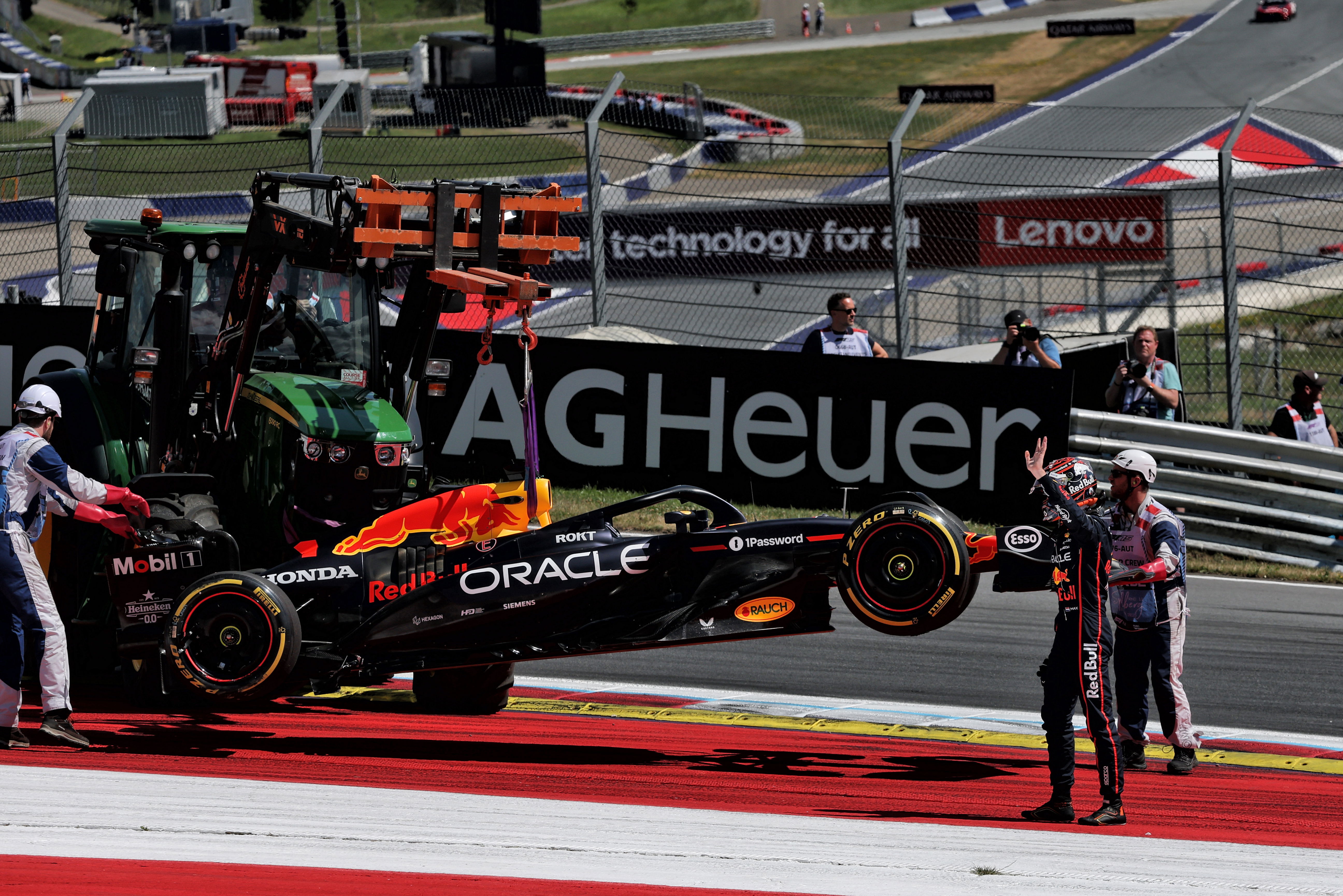 Verstappen Austria race crash