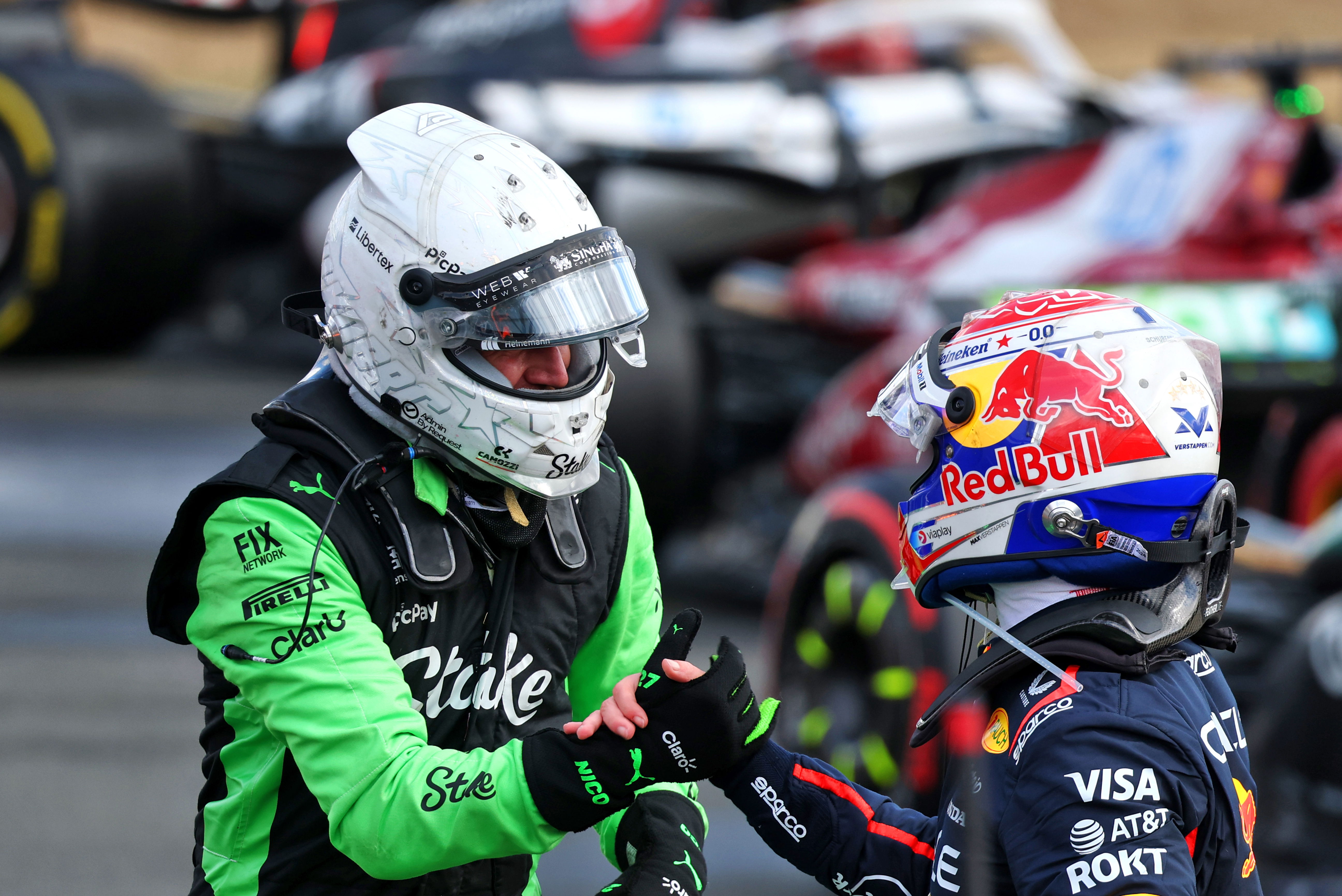 Verstappen Hulkenberg P3 Silverstone race
