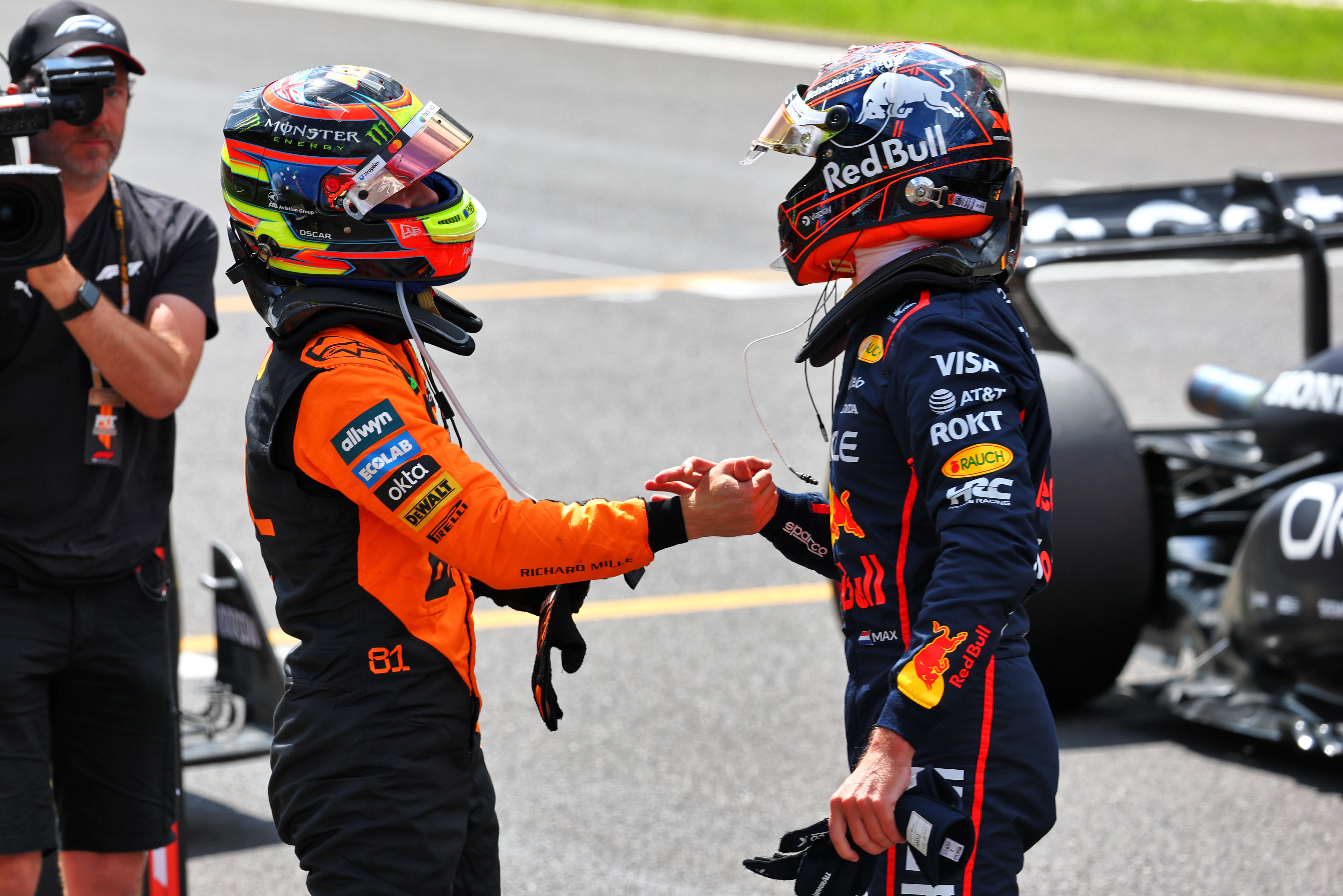 Verstappen Piastri Belgium sprint