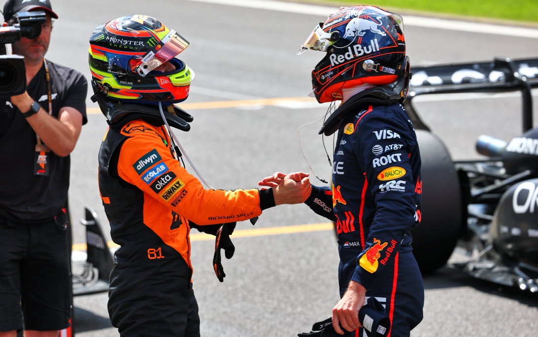 Verstappen Piastri Belgium sprint