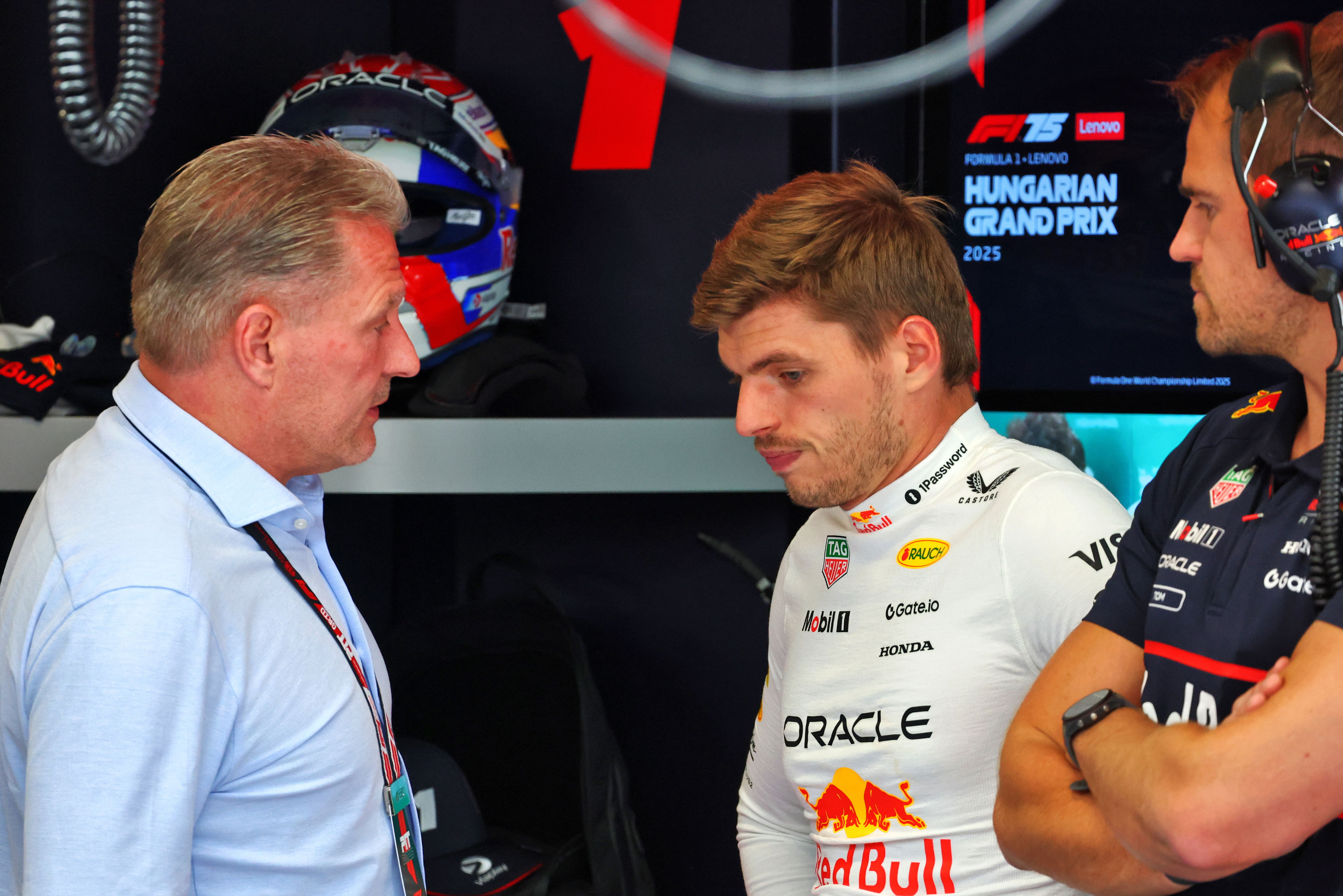 Max + Jos Verstappen Hungary FP2